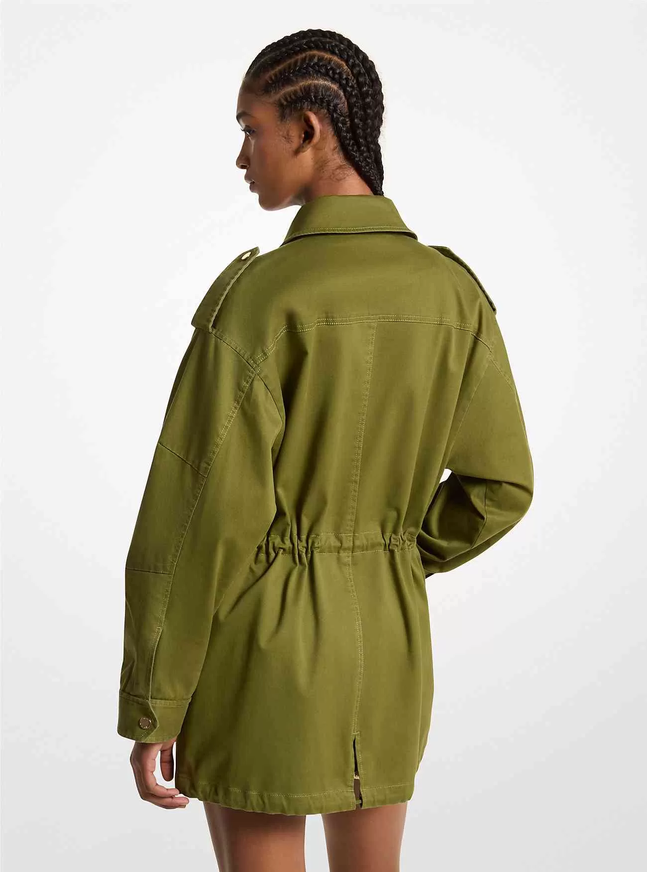 Anorak in cotone organico elasticizzato