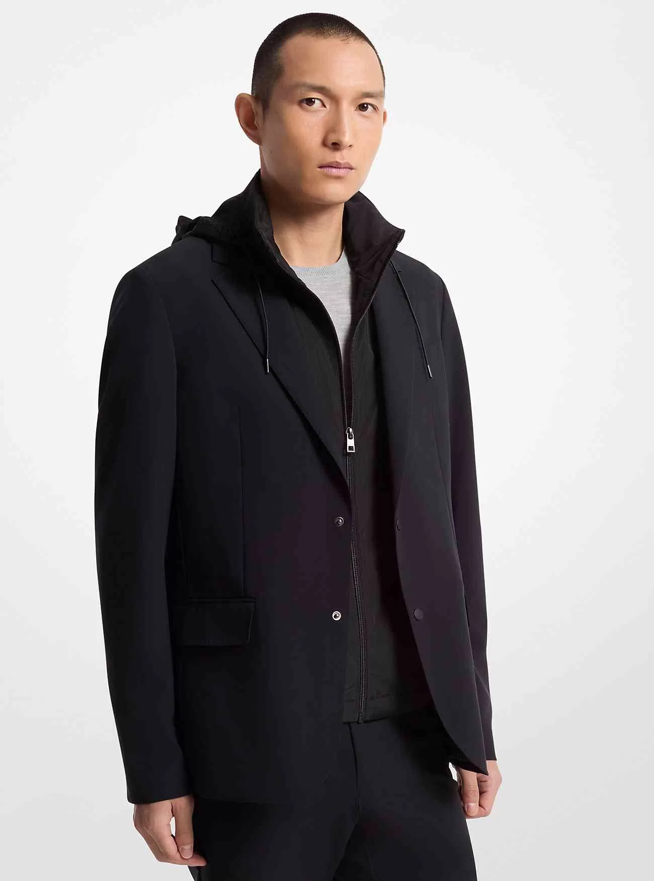 Blazer in materiale misto 2 in 1