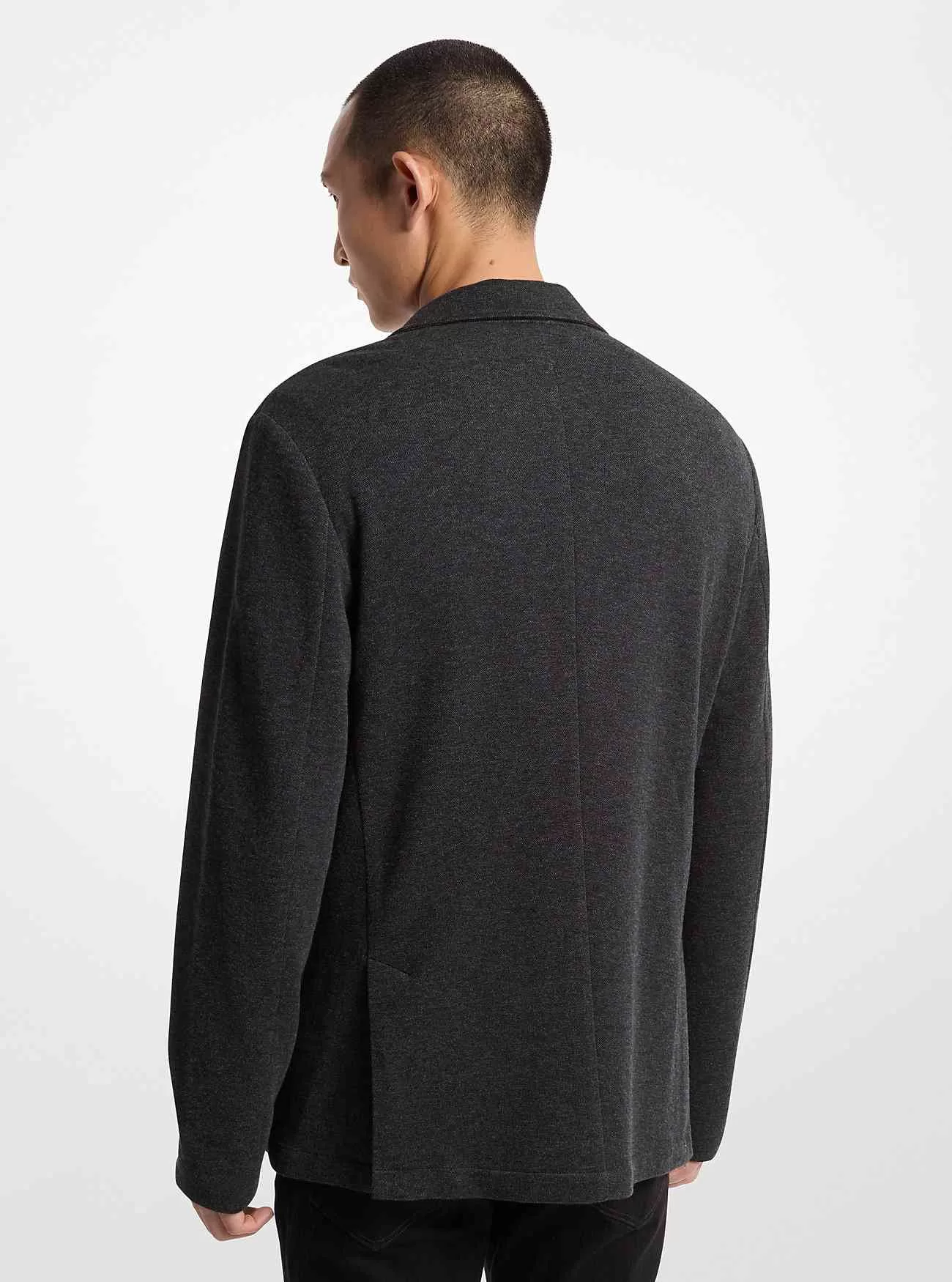 Blazer in misto cotone double face