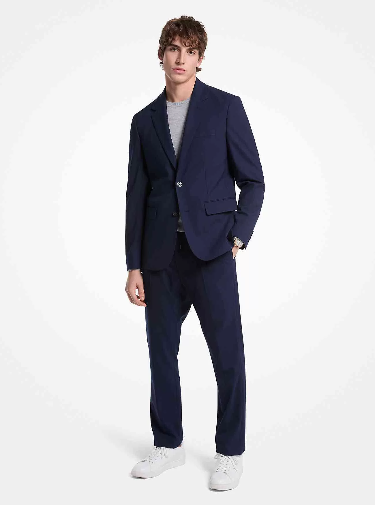 Blazer sartoriale in tecnologia elasticizzata