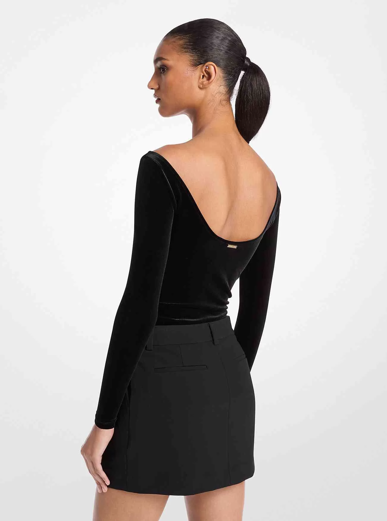 Body in velluto elasticizzato