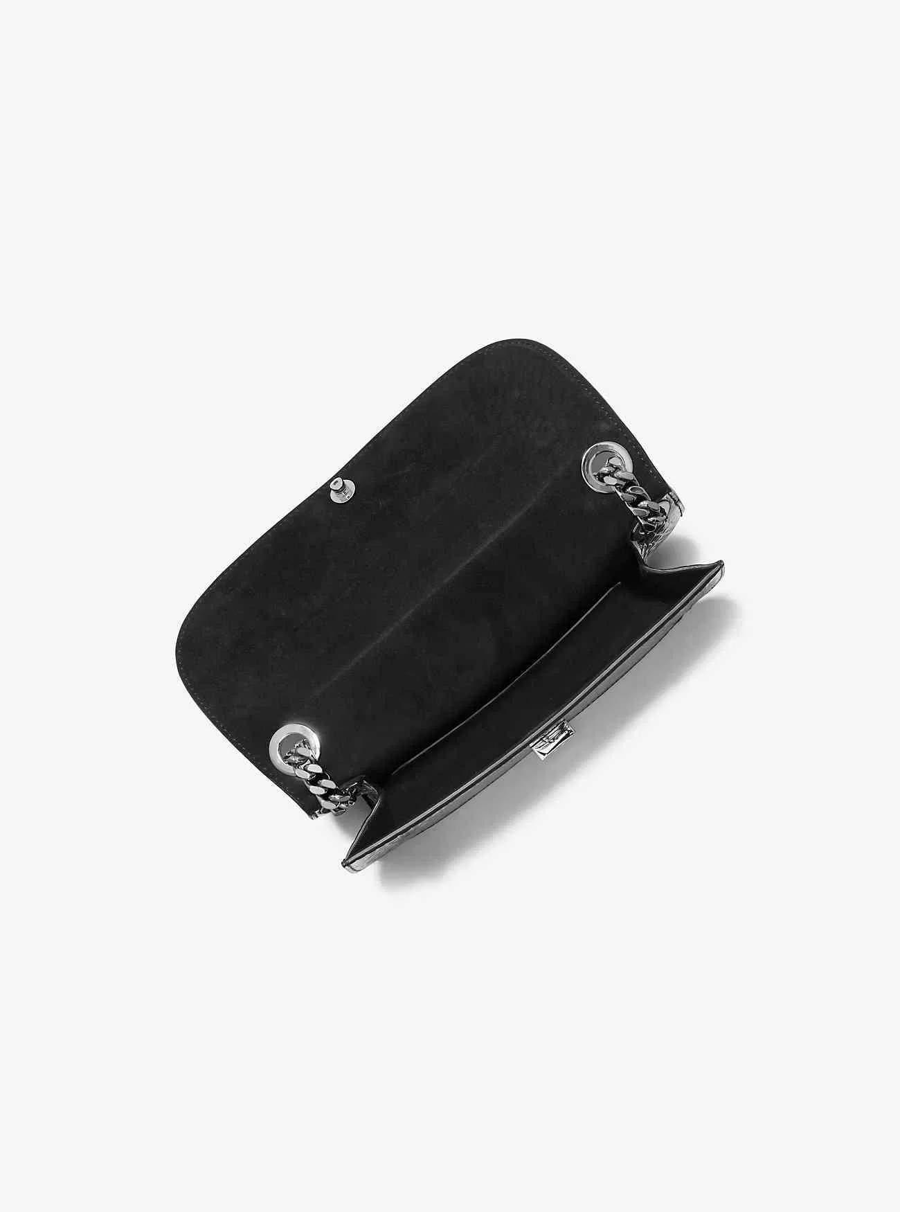 Borsa a busta in pelle goffrata Christie in coccodrillo