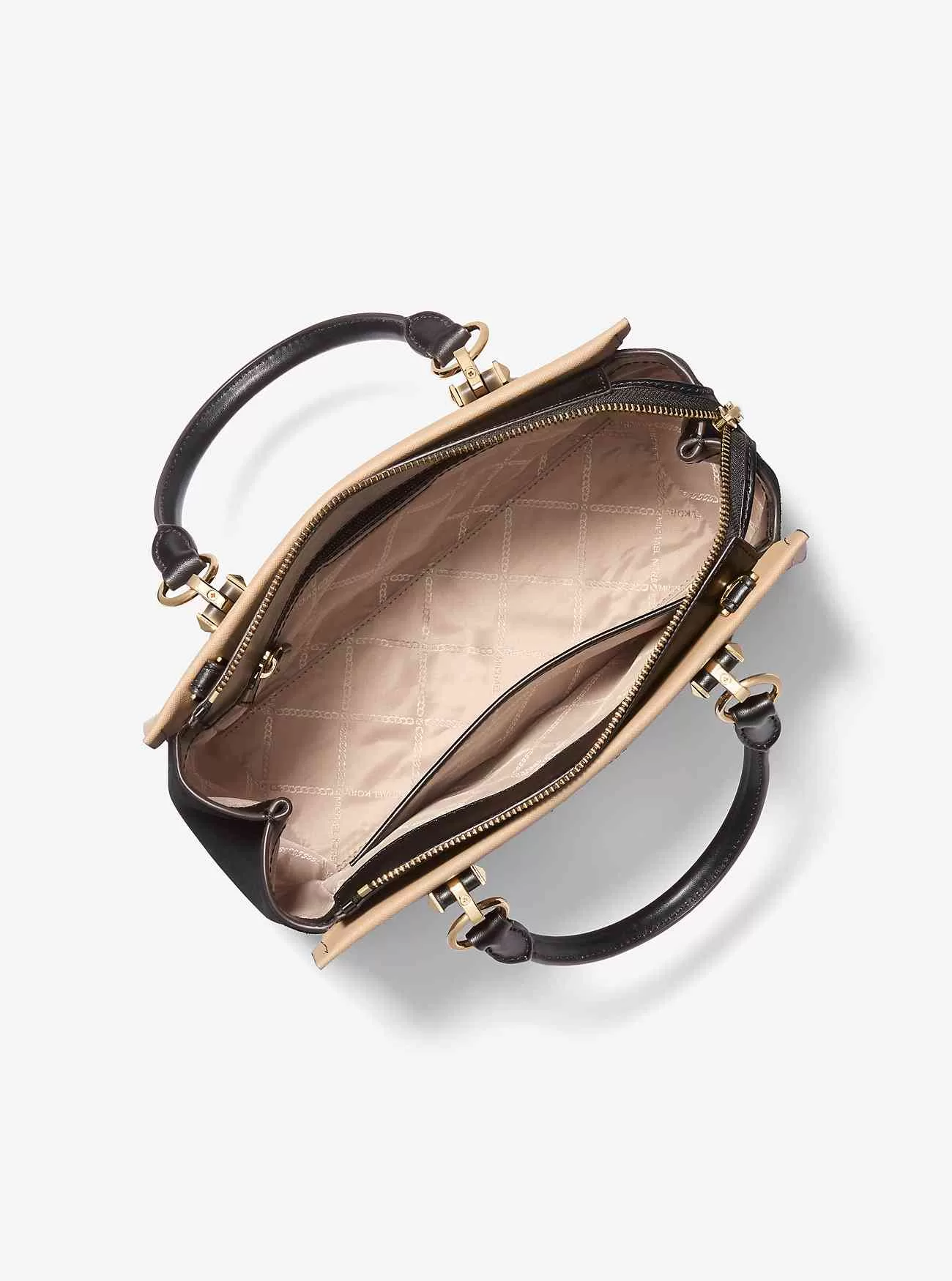 Borsa a mano Marilyn media in pelle Saffiano bicolore