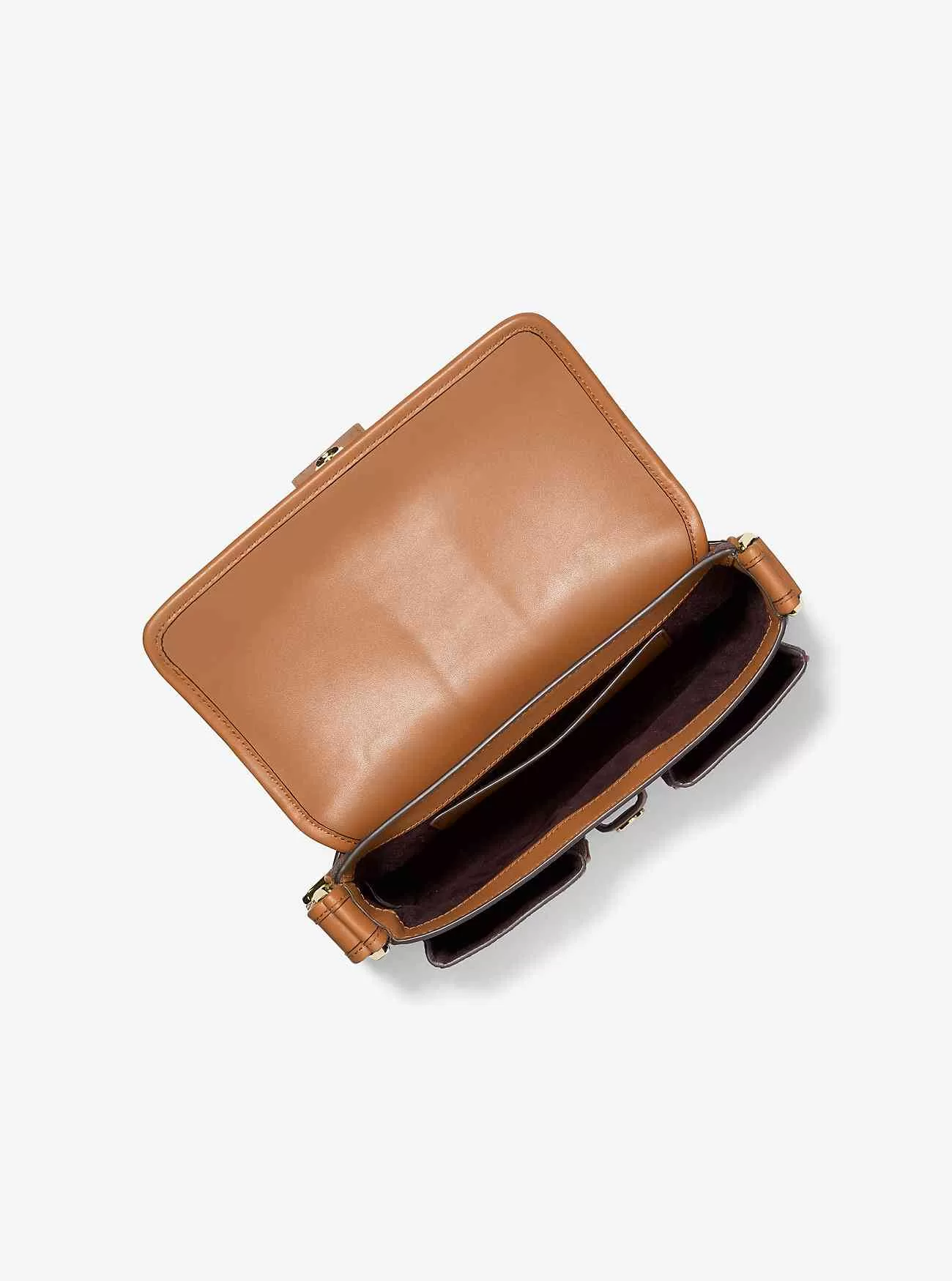 Borsa a tracolla Colby media con logo firmato