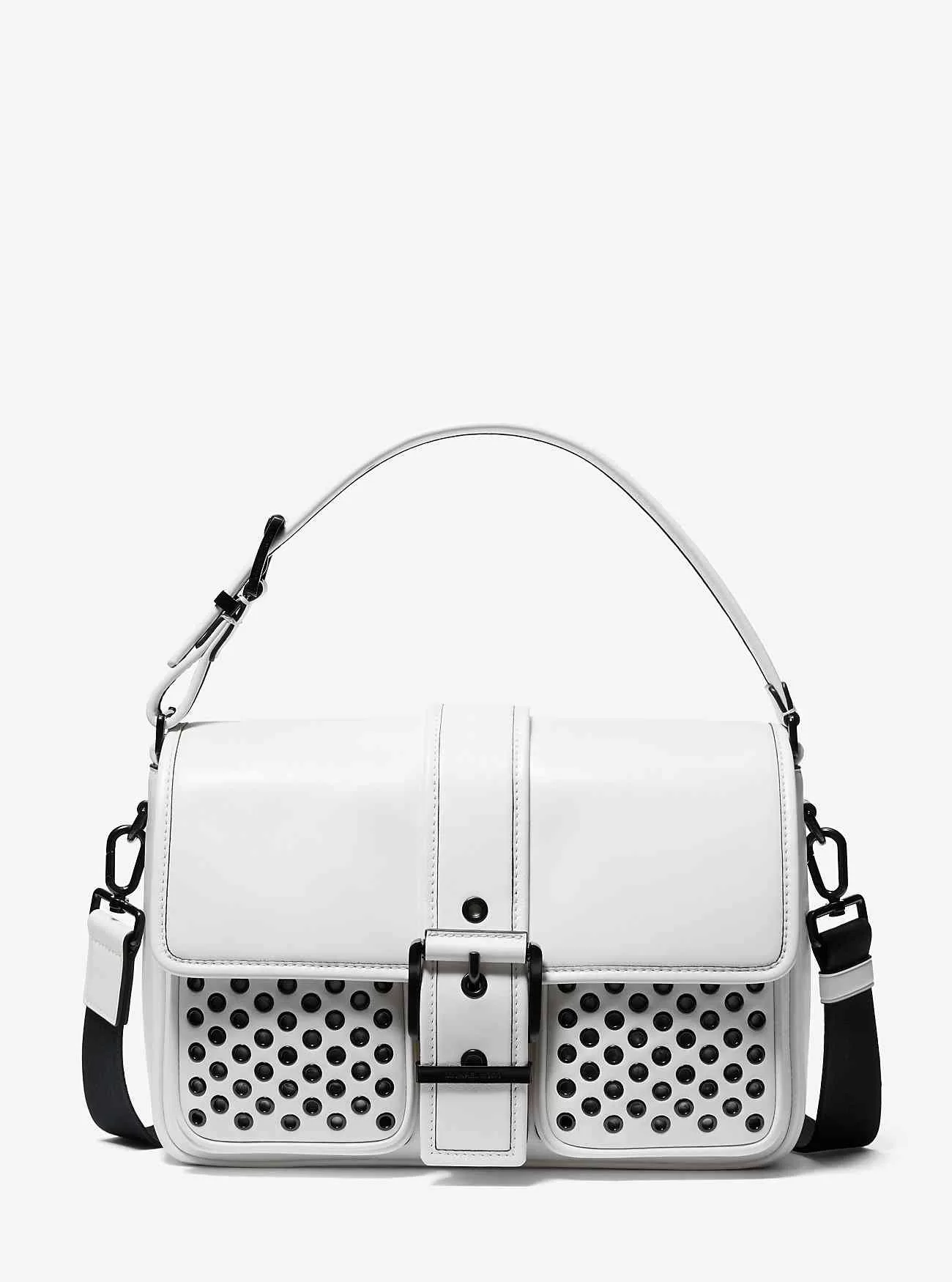 Borsa a tracolla Colby media in pelle con occhielli