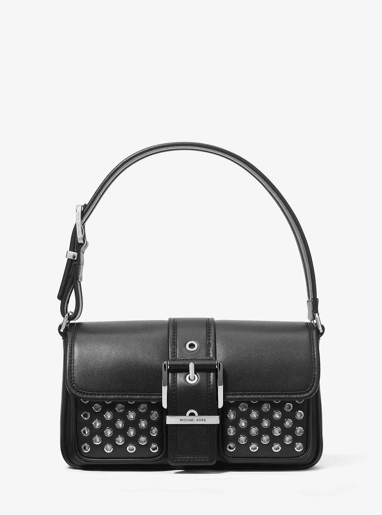 Borsa a tracolla Colby media in pelle con occhielli