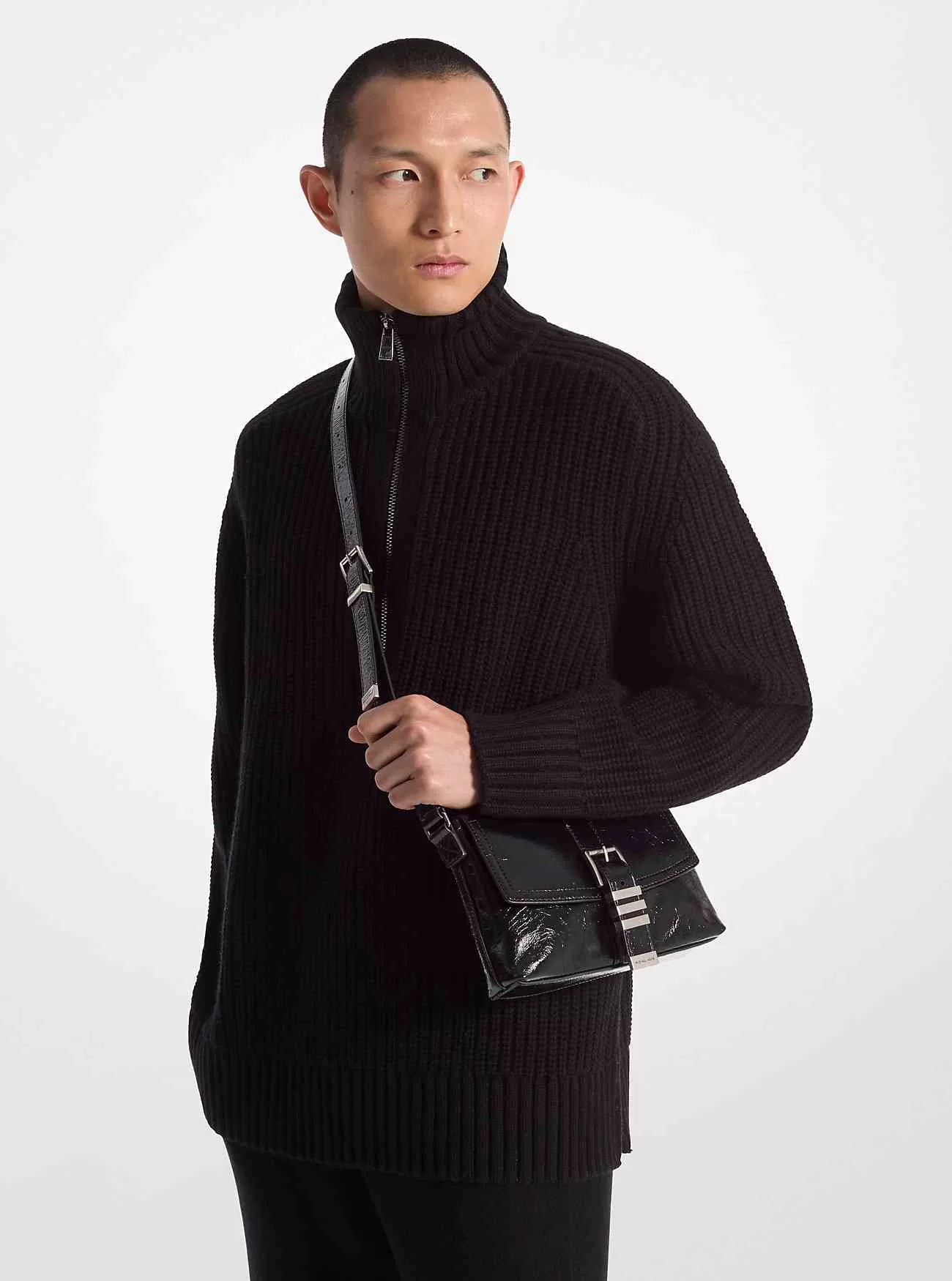 Borsa a tracolla Darrington mini in pelle craquelé Borsa a tracolla Darrington mini in pelle craquelé