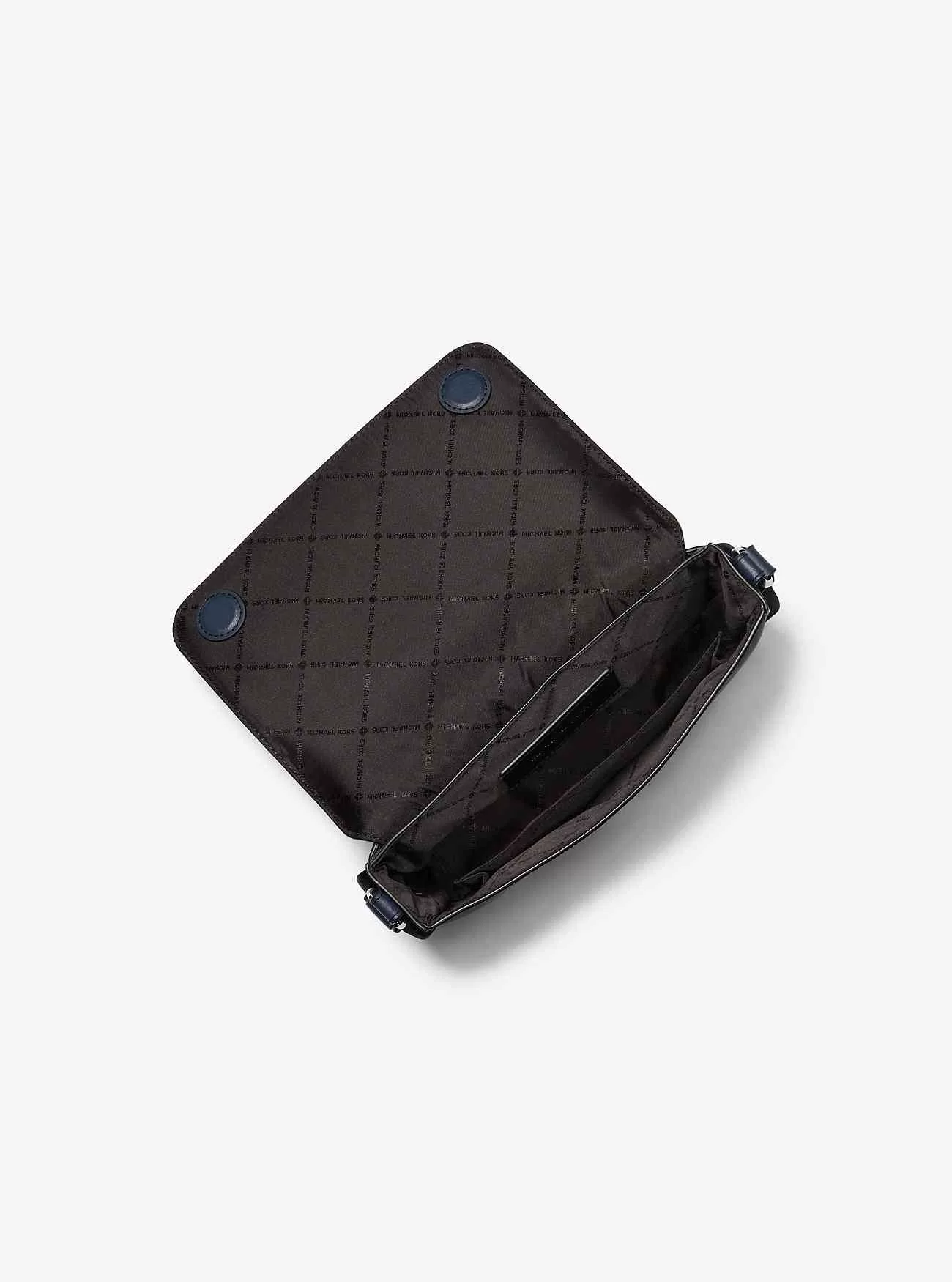 Borsa a tracolla Edison Mini in pelle a grana incrociata con custodia