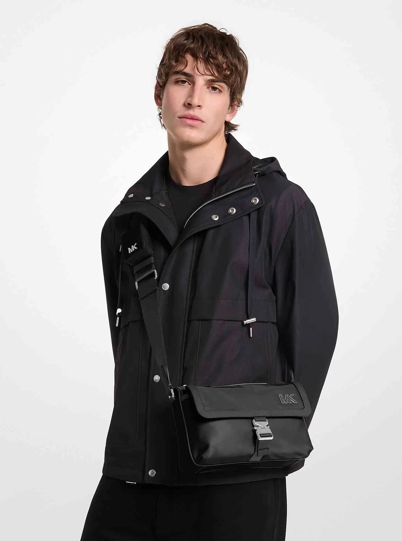 Borsa a tracolla Eli in nylon con custodia con cerniera Borsa a tracolla Eli in nylon con custodia con cerniera