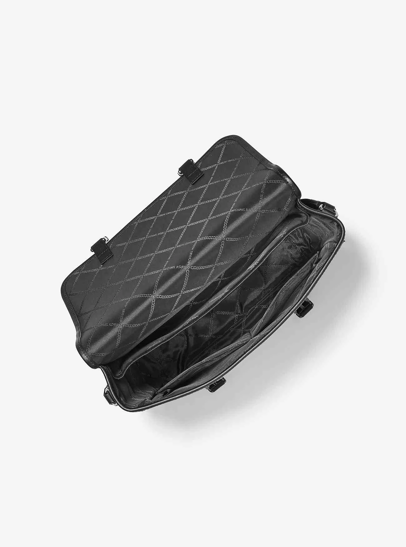 Borsa a tracolla Hudson in pelle martellata con custodia