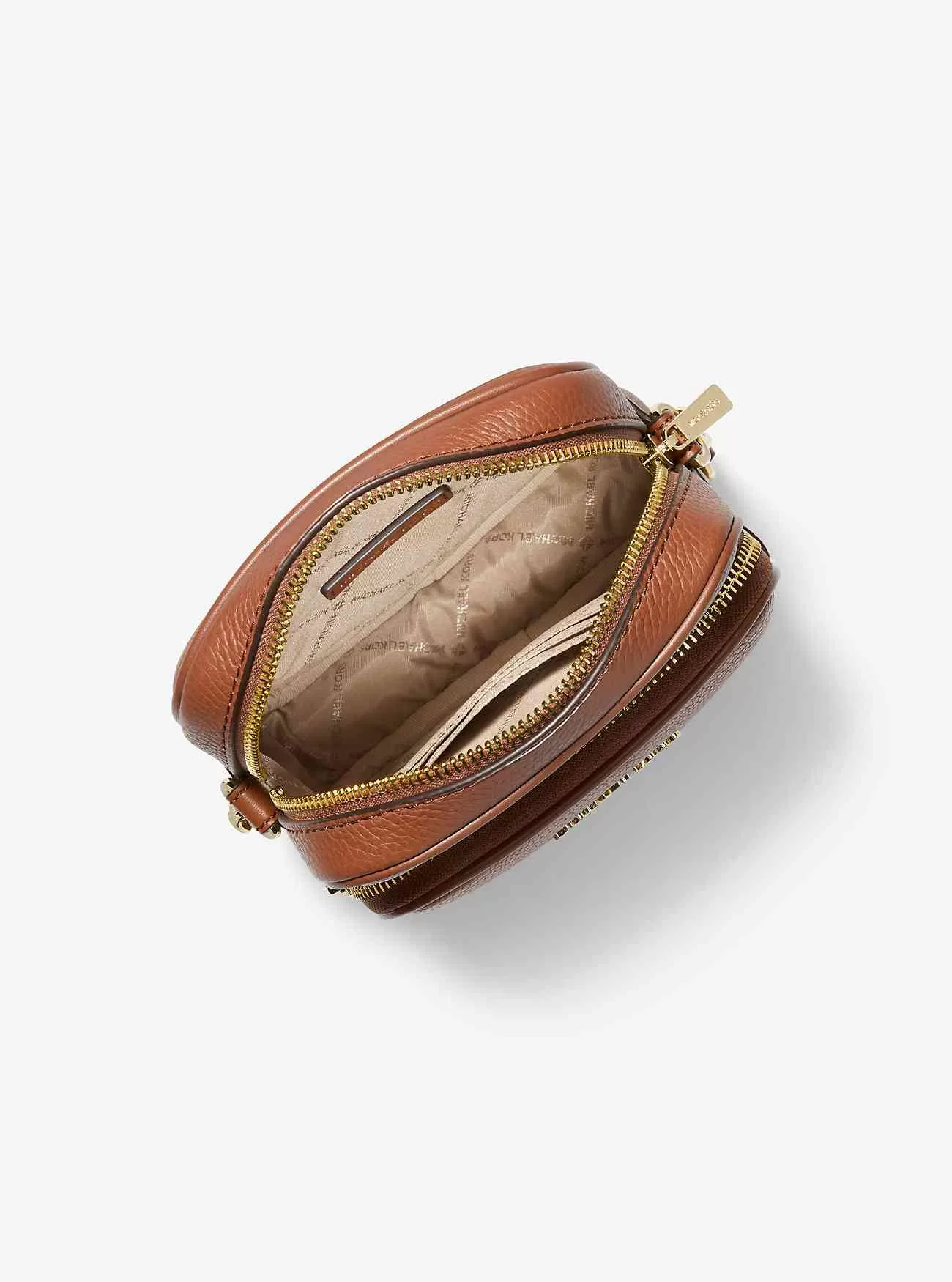 Borsa a tracolla Jet Set Travel media in pelle martellata