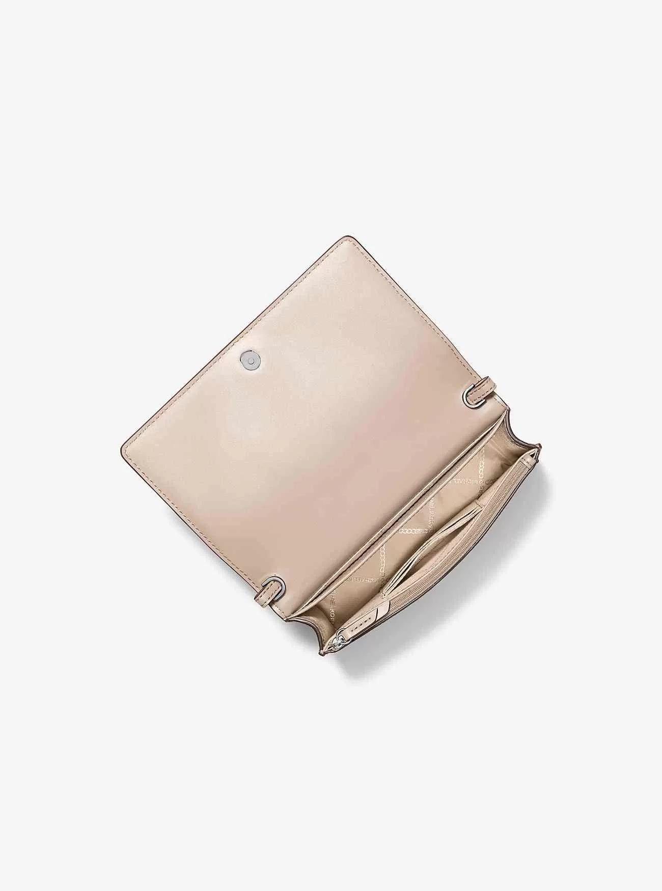 Borsa a tracolla Jet Set media in pelle martellata