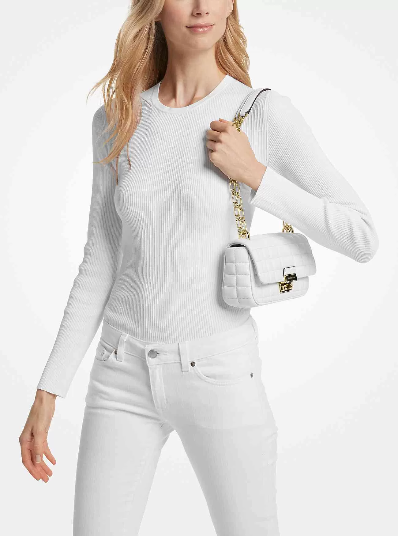 Borsa a tracolla Tribeca piccola in pelle trapuntata Borsa a tracolla Tribeca piccola in pelle trapuntata