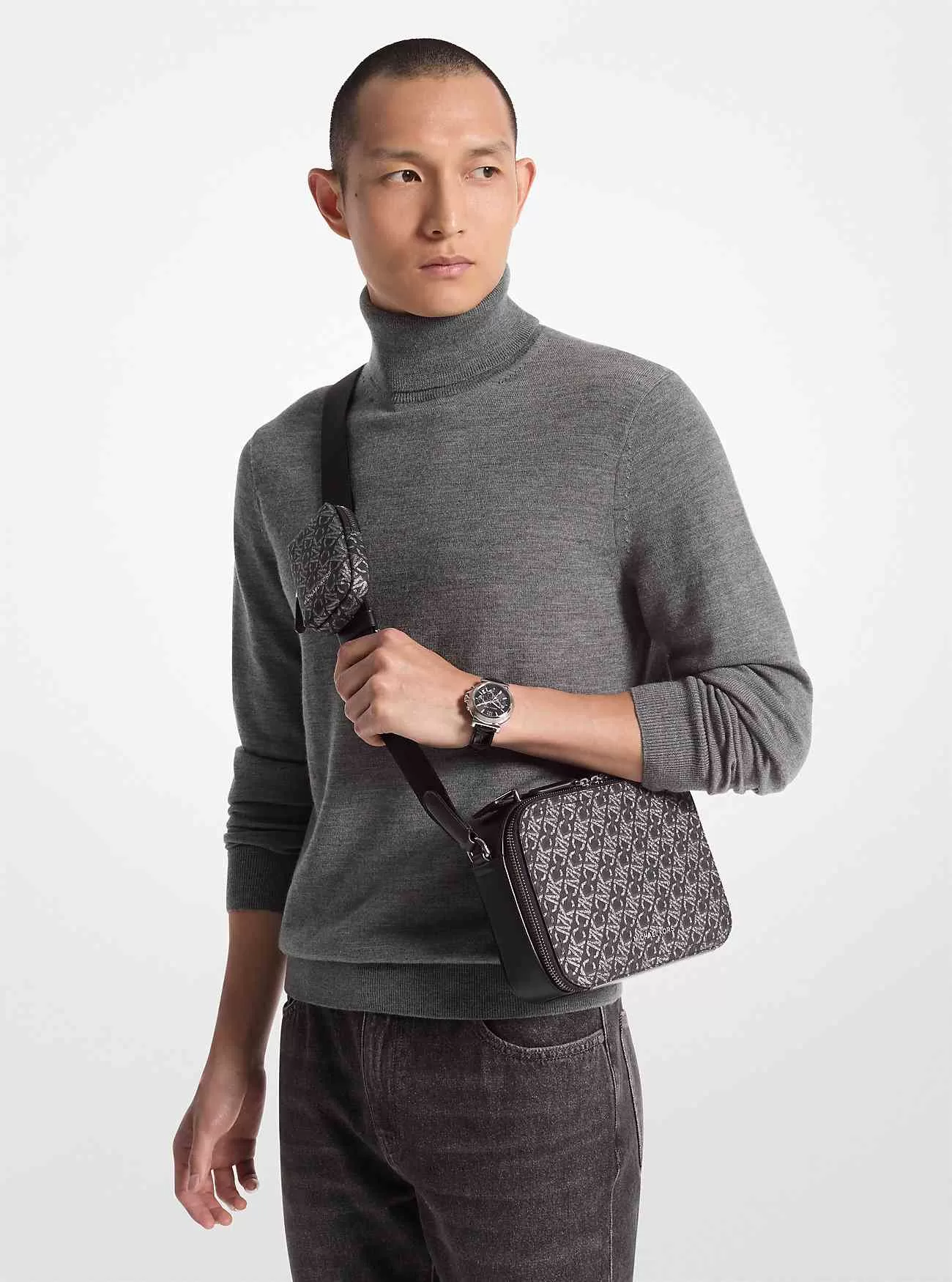 Borsa a tracolla con monogramma Hudson Empire Borsa a tracolla con monogramma Hudson Empire