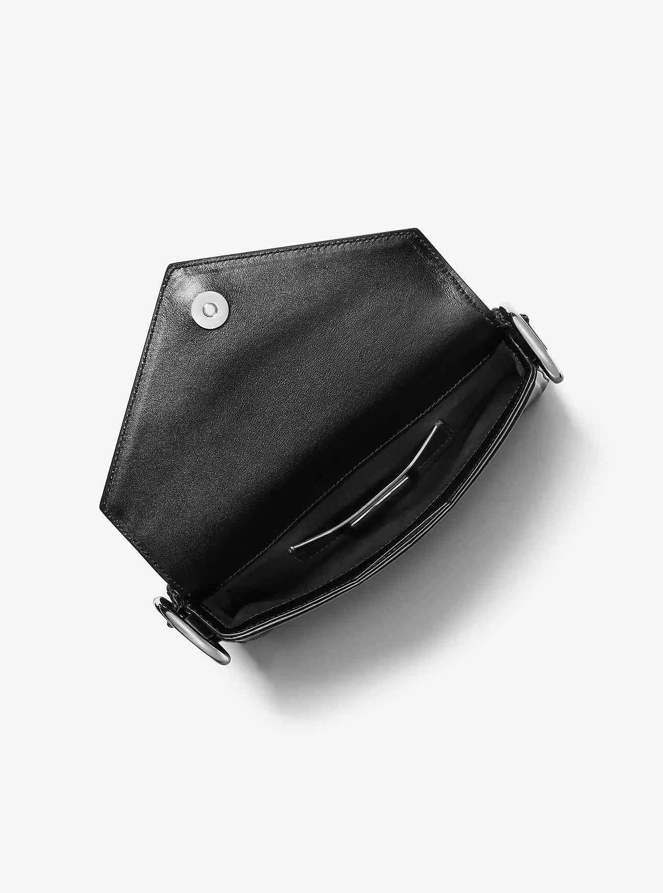 Borsa a tracolla con nappe in pelle Manhattan