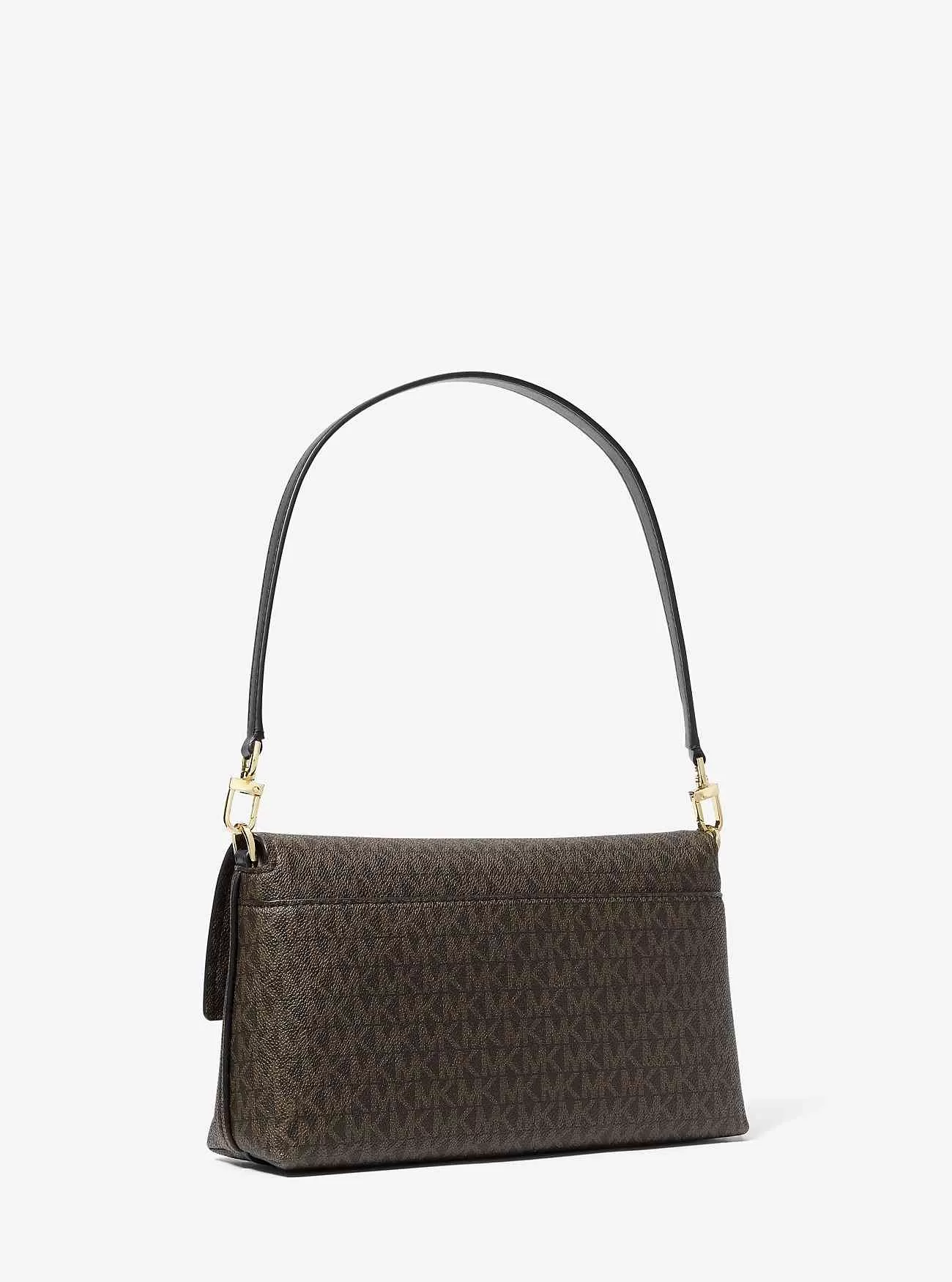 Borsa a tracolla convertibile media con logo Addie Borsa a tracolla convertibile media con logo Addie