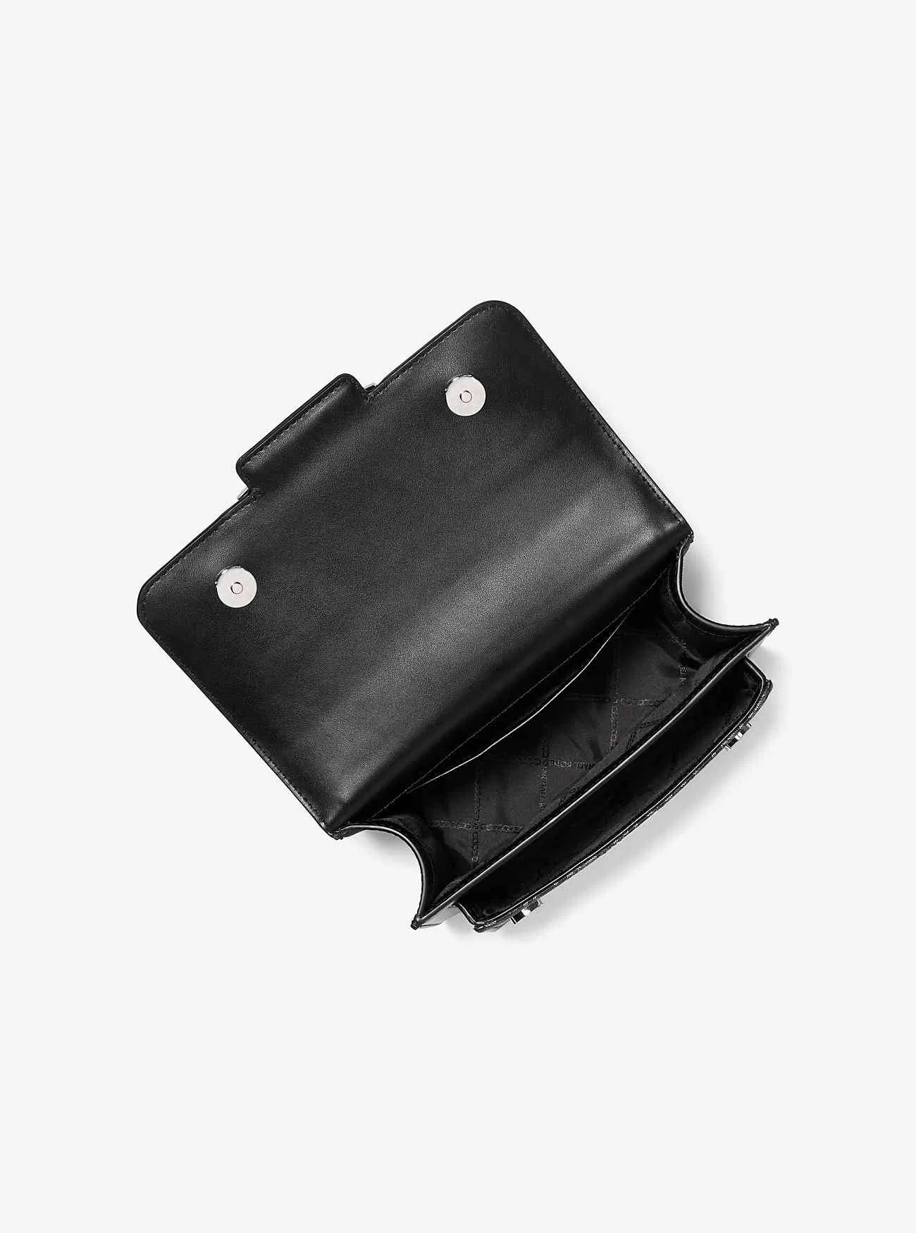 Borsa a tracolla grande Heather con logo Empire metallizzato