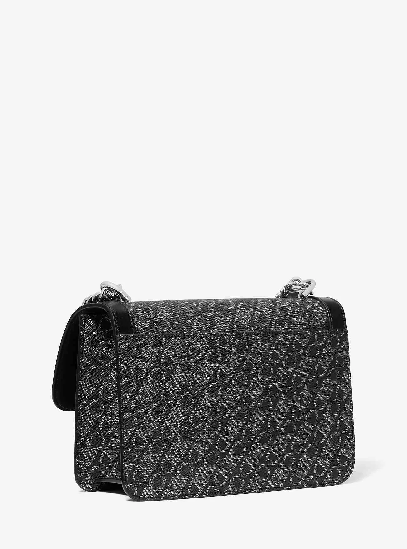 Borsa a tracolla grande Heather con logo Empire metallizzato Borsa a tracolla grande Heather con logo Empire metallizzato