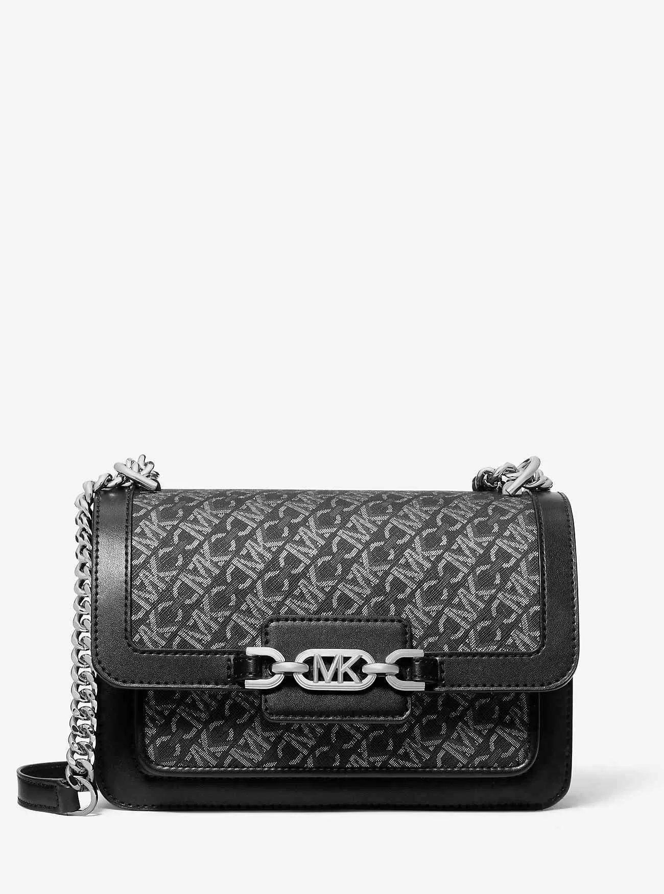 Borsa a tracolla grande Heather con logo Empire metallizzato