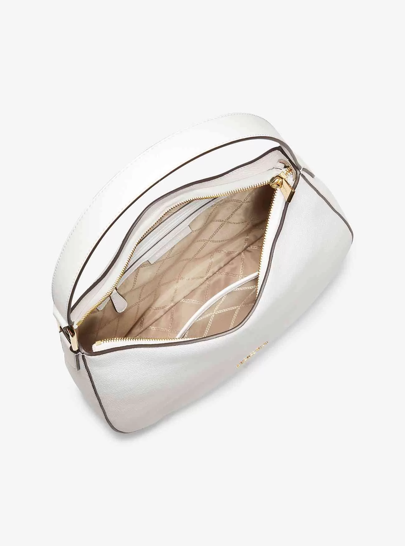 Borsa a tracolla hobo grande Kensington in pelle martellata