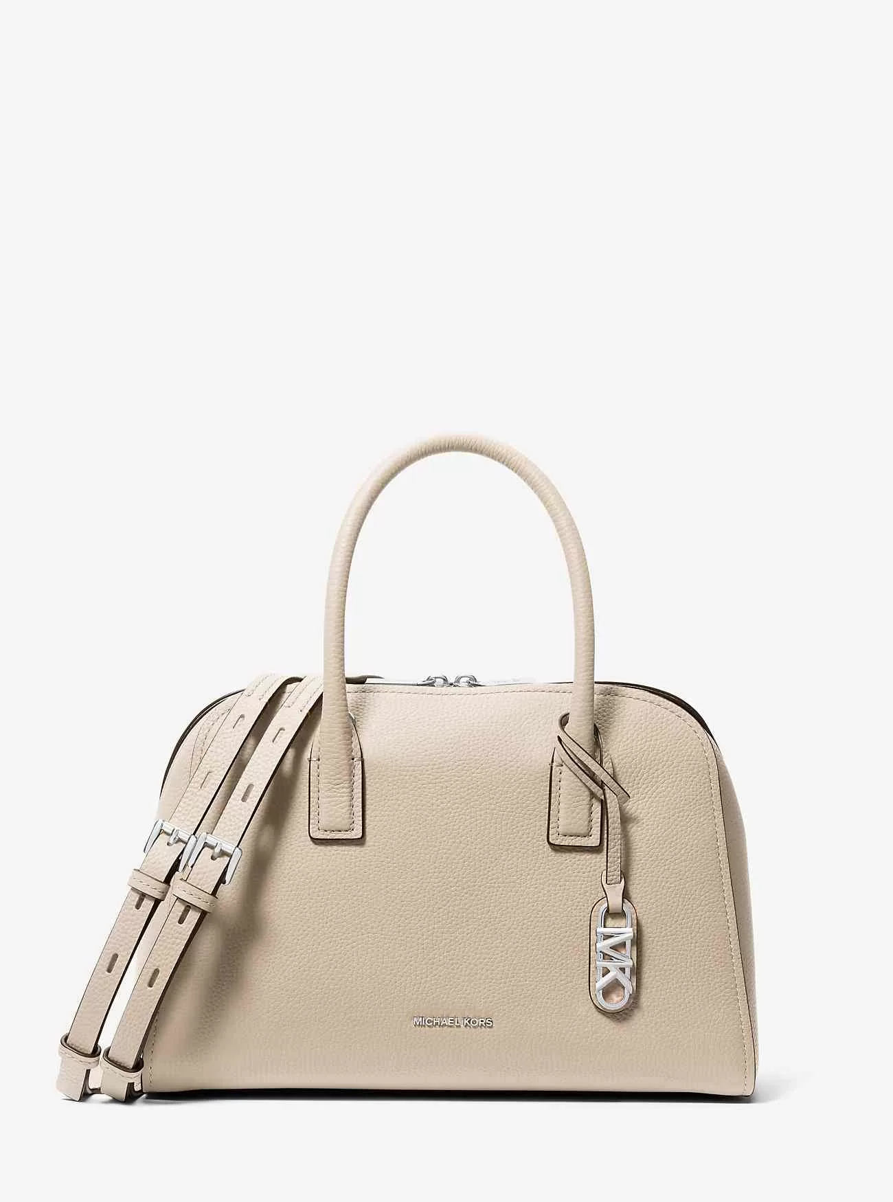 Borsa a tracolla media Ashton in pelle martellata