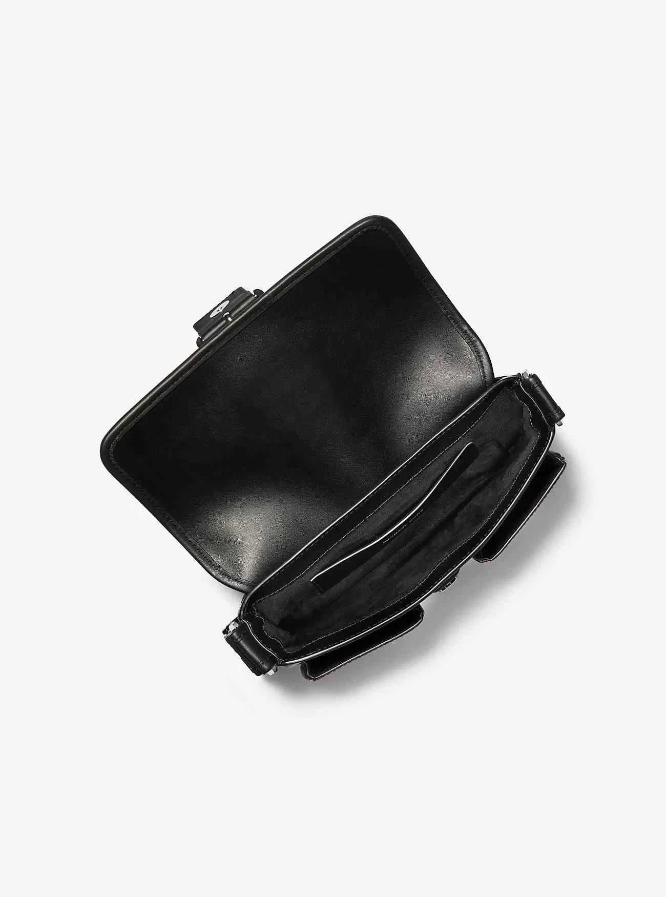 Borsa a tracolla media Colby in pelo di vitello con stampa zebrata