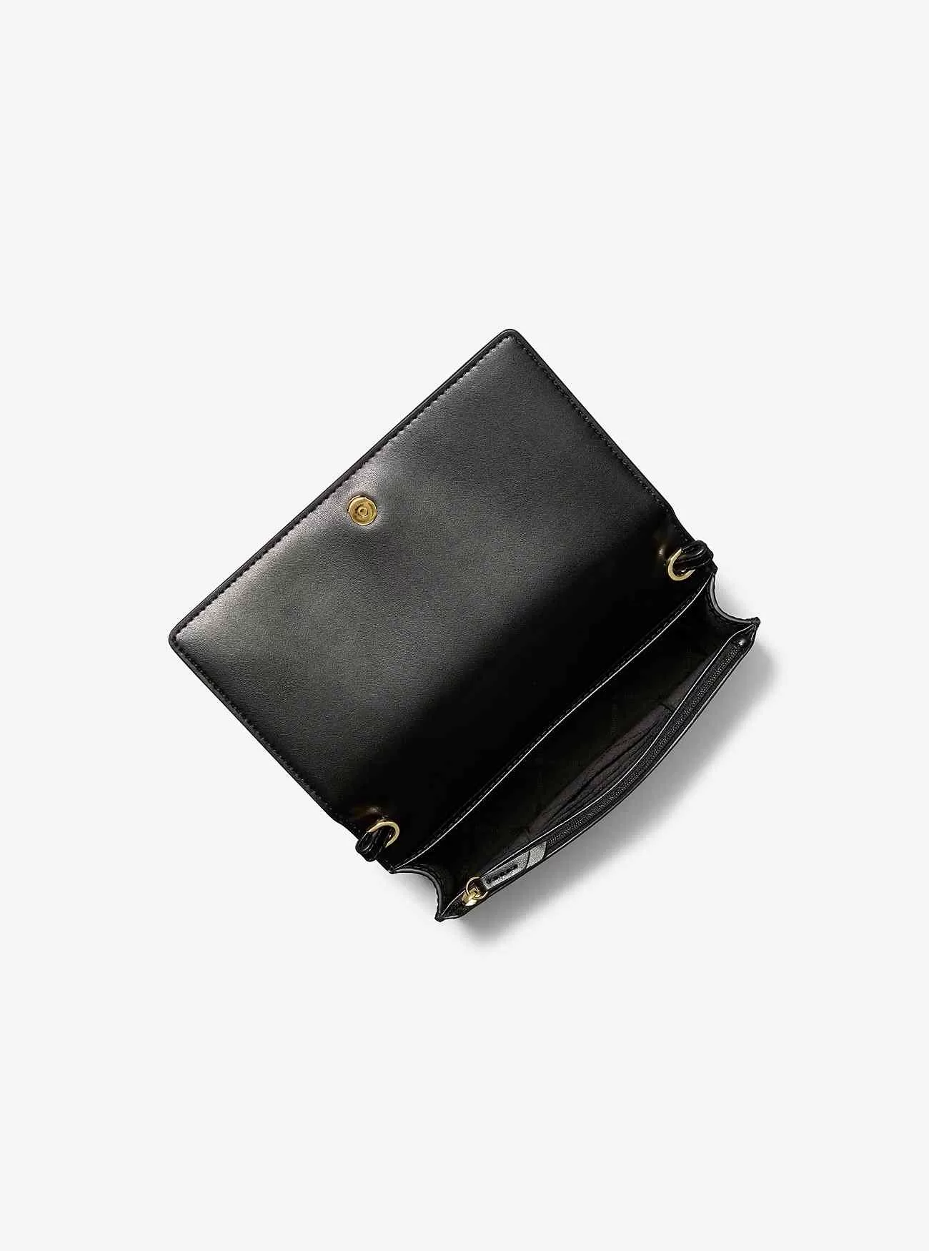 Borsa a tracolla media Jet Set in pelo di vitello con stampa ghepardo