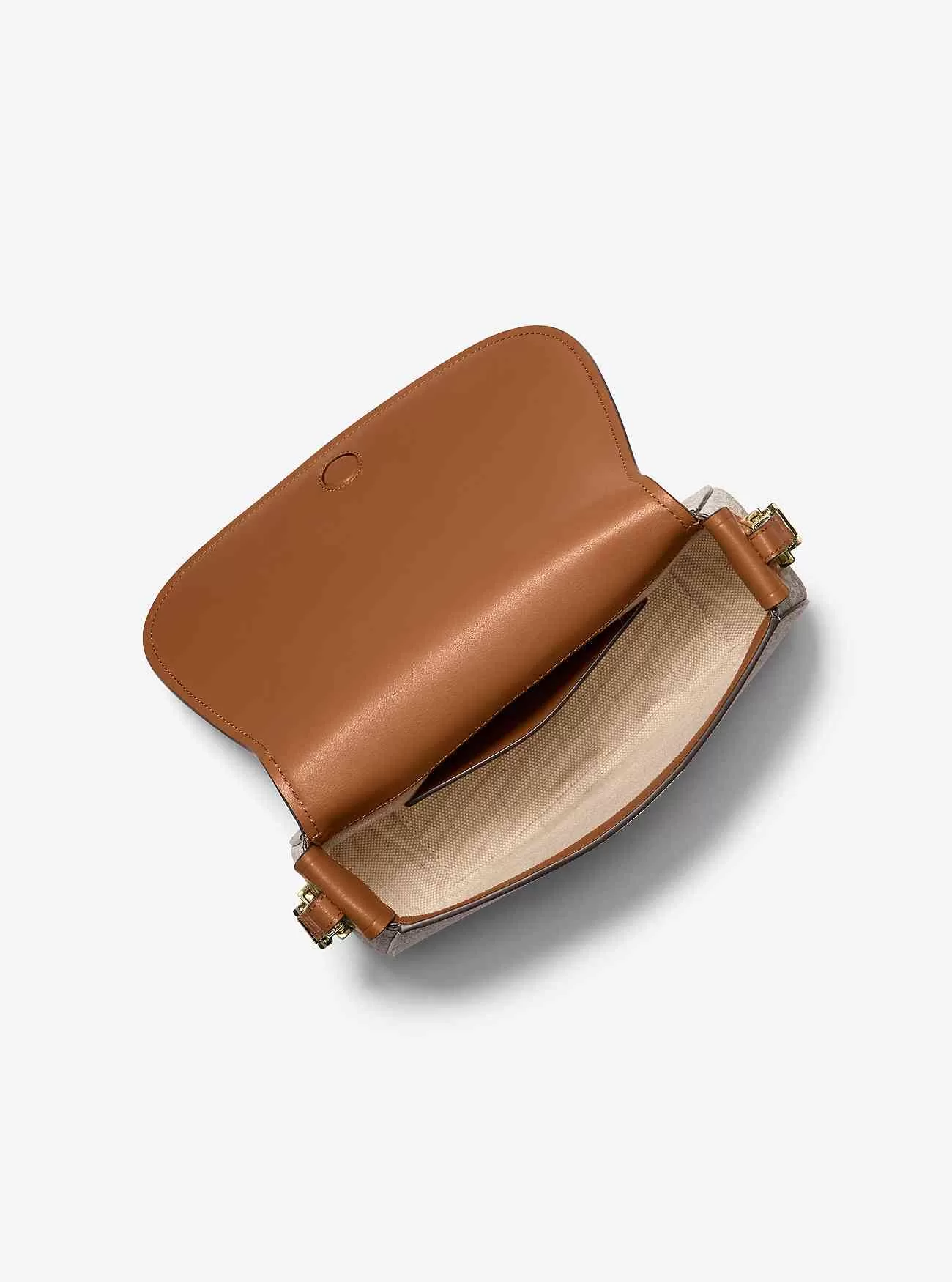 Borsa a tracolla media con logo Lydia