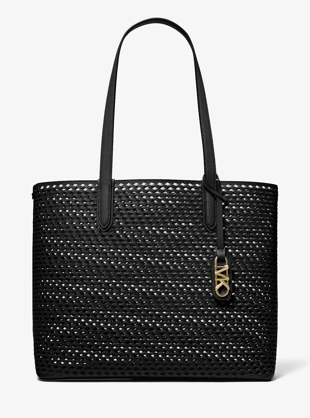Borsa tote Eliza extra large in pelle intrecciata a mano