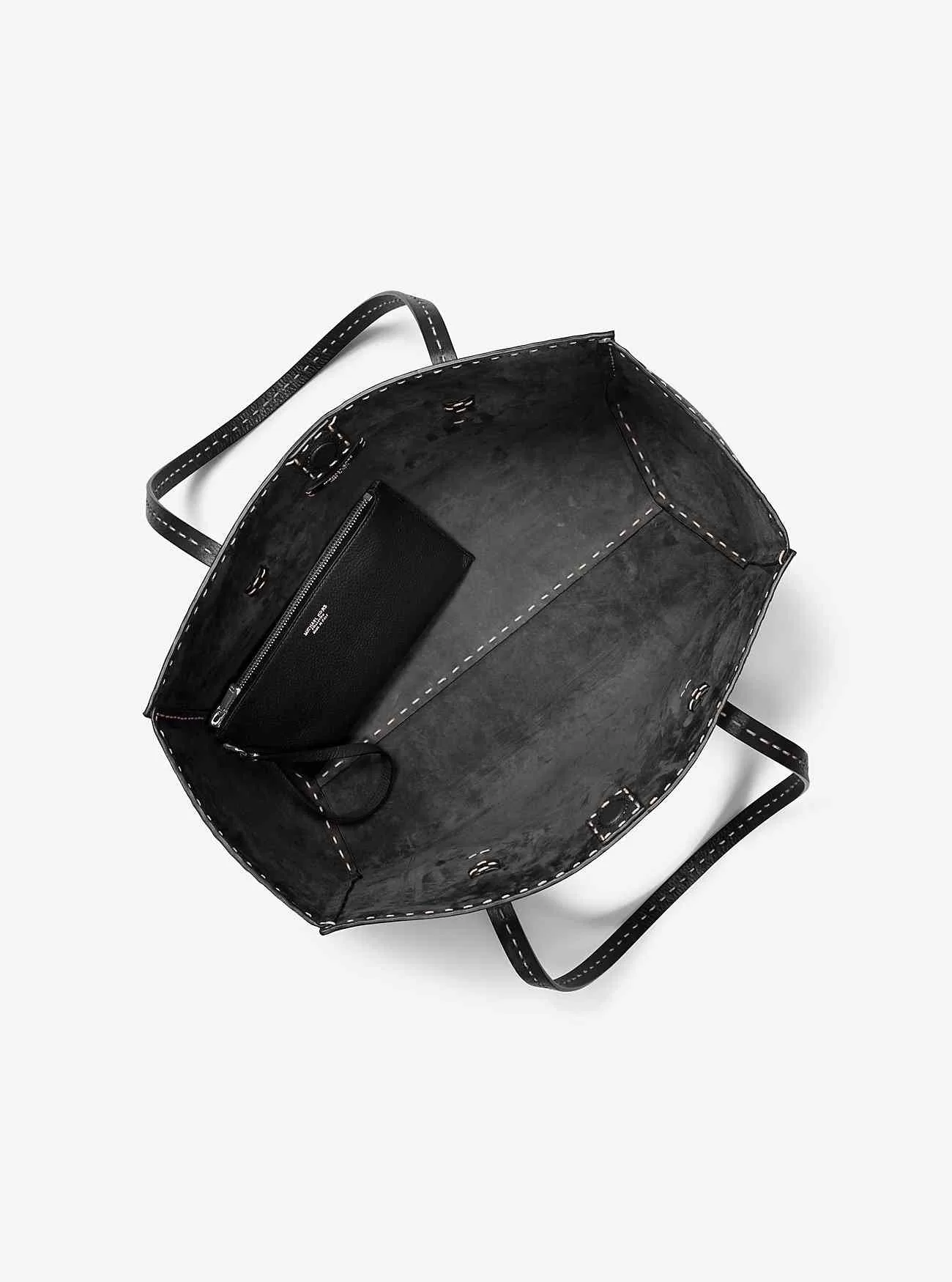 Borsa tote Sharon in pelle martellata cucita a mano