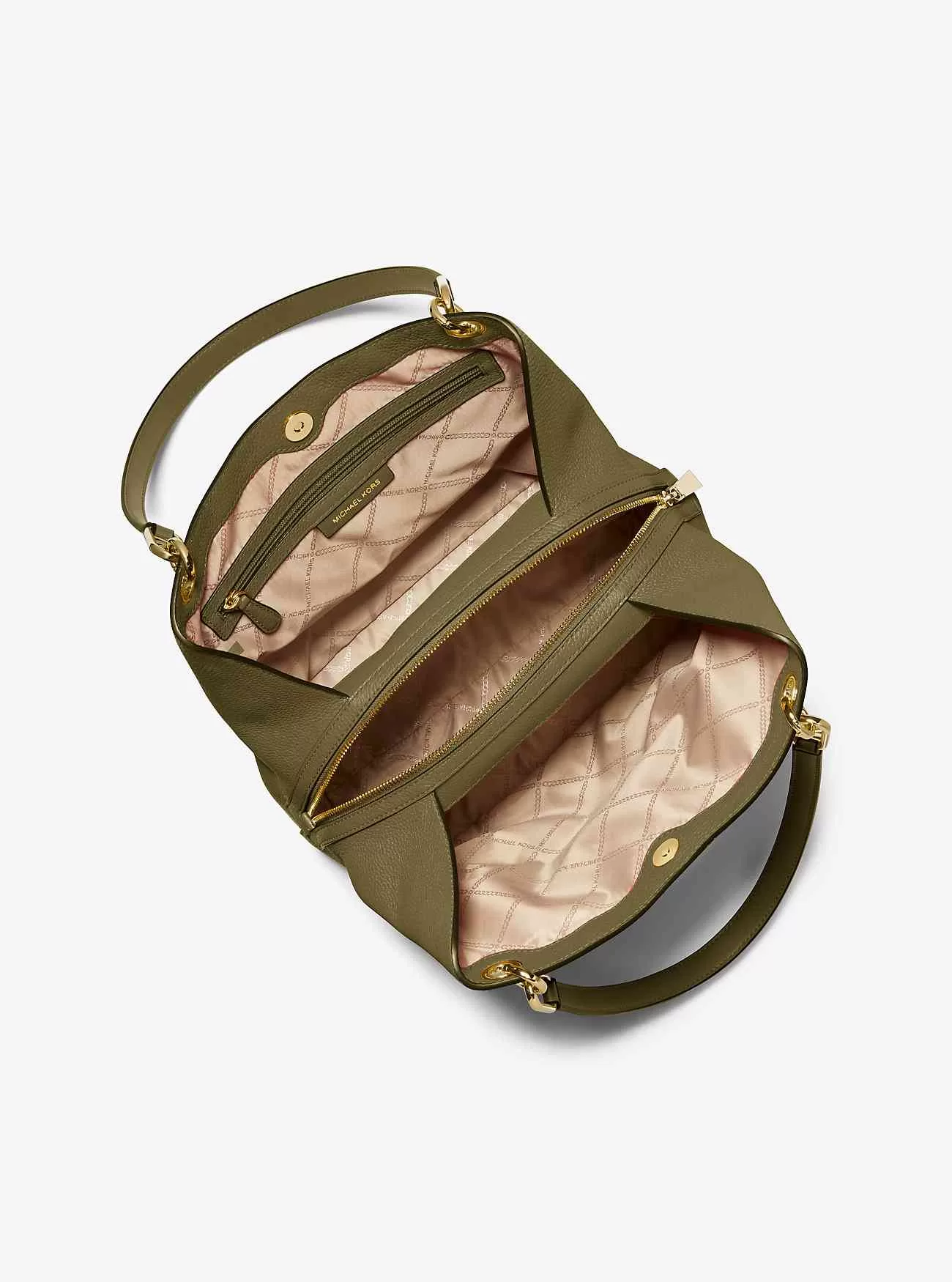 Borsa tote grande Kensington in pelle martellata