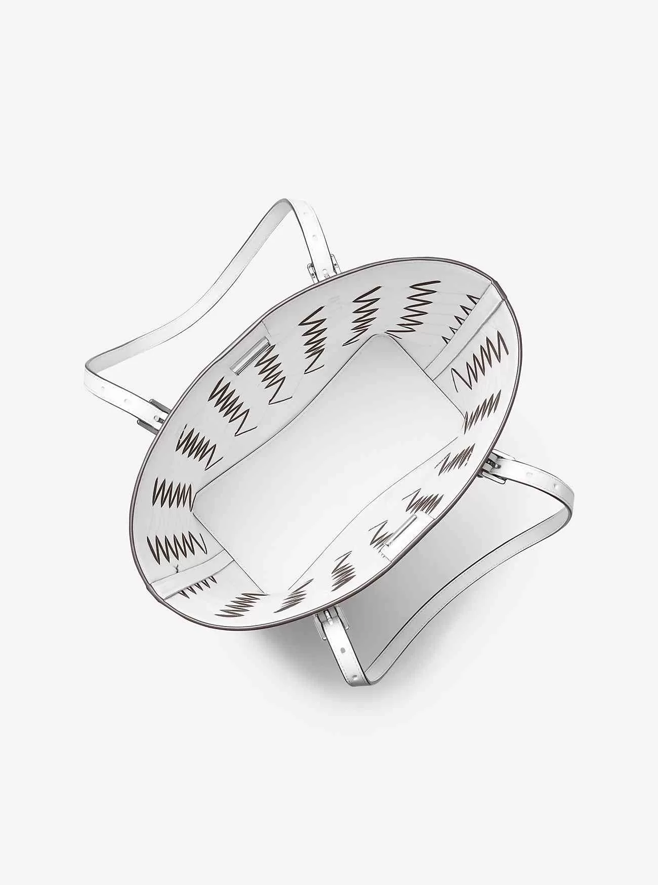 Borsa tote grande in pelle intrecciata Quinn