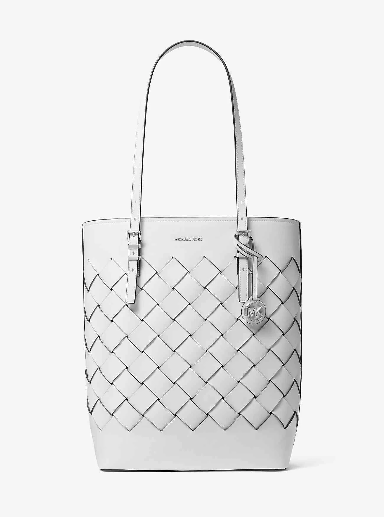 Borsa tote grande in pelle intrecciata Quinn