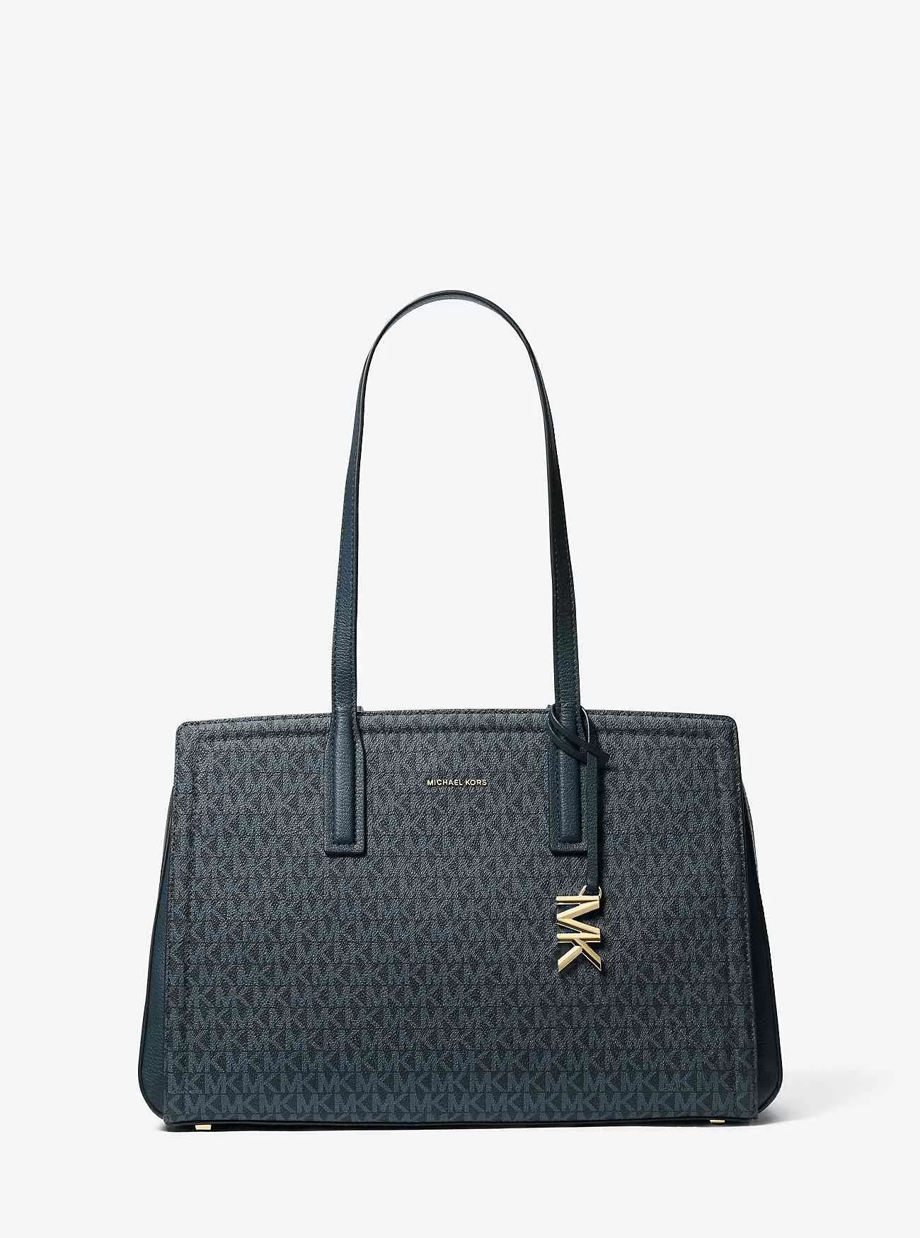 Borsa tote media Laila con logo firmato