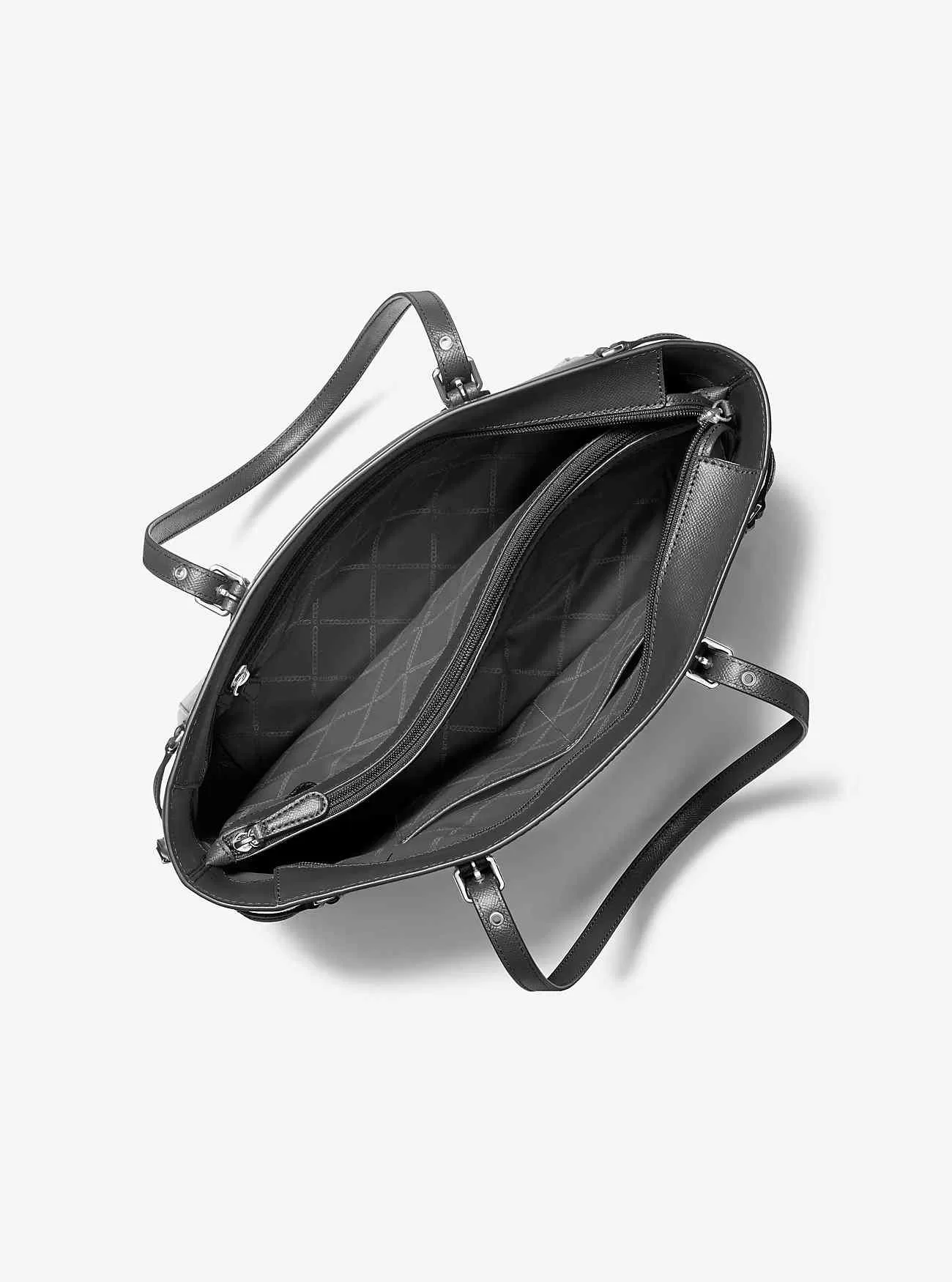 Borsa tote media Voyager in pelle a grana incrociata