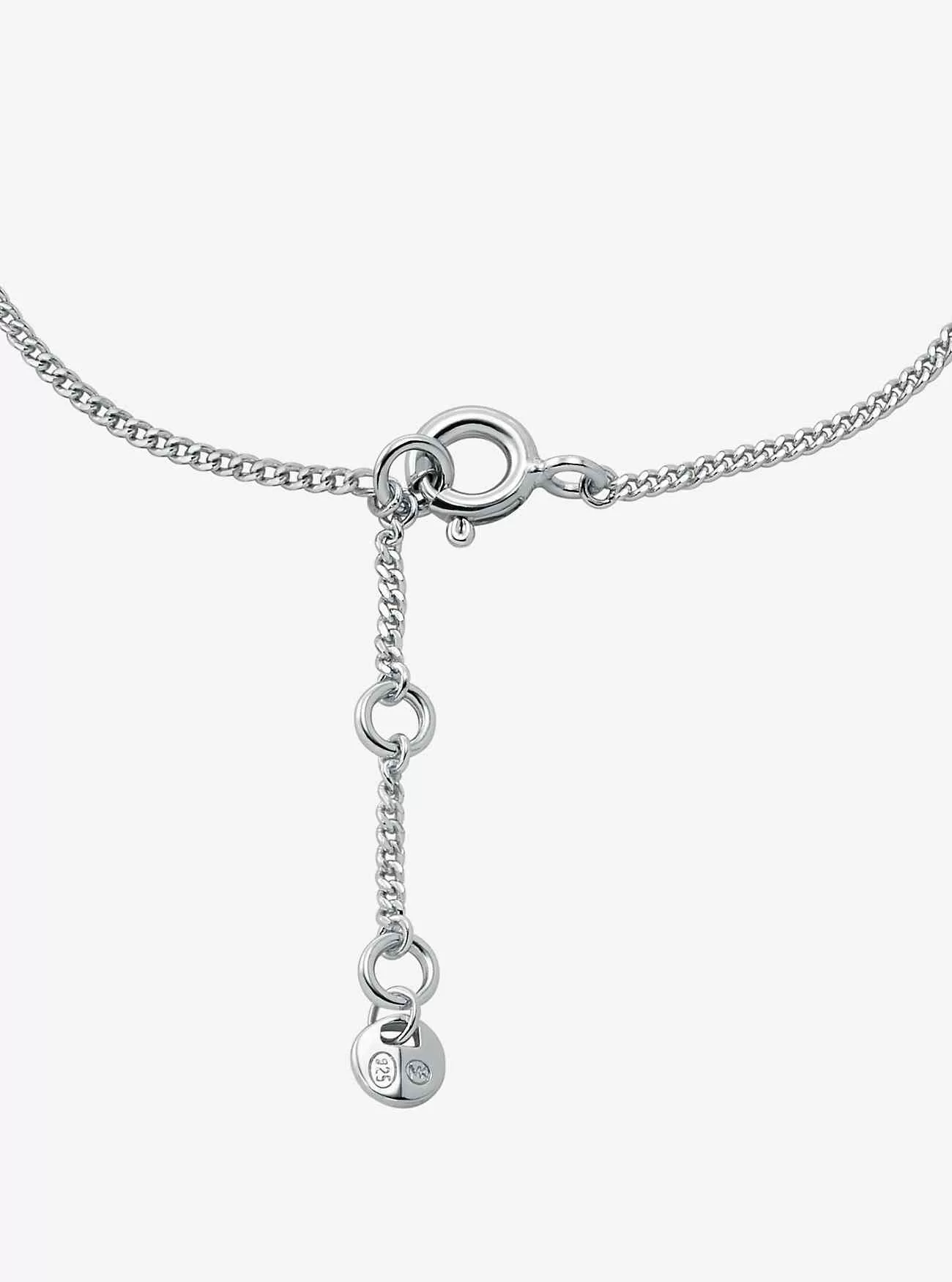 Bracciale a cuore in argento sterling placcato in metallo prezioso