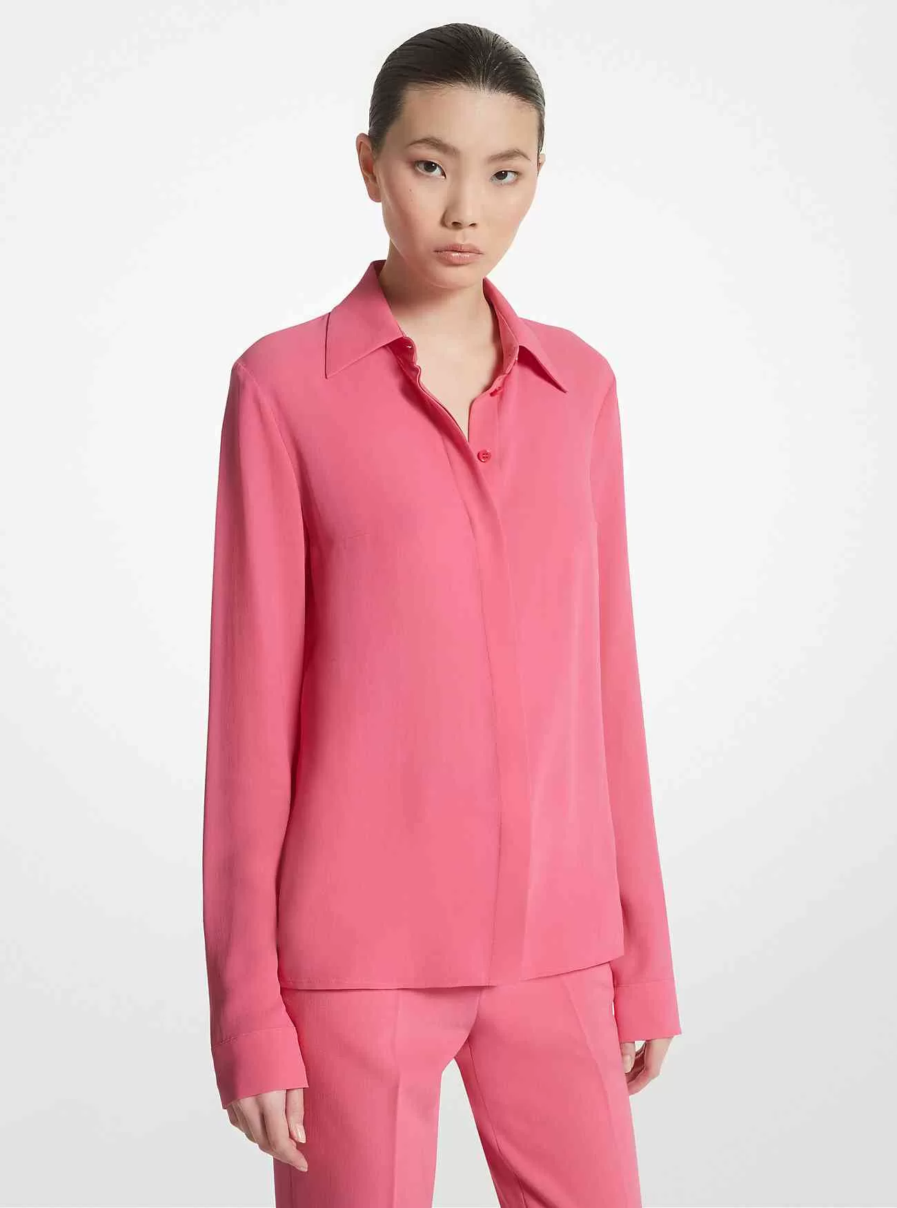 Camicia Hansen in georgette di seta