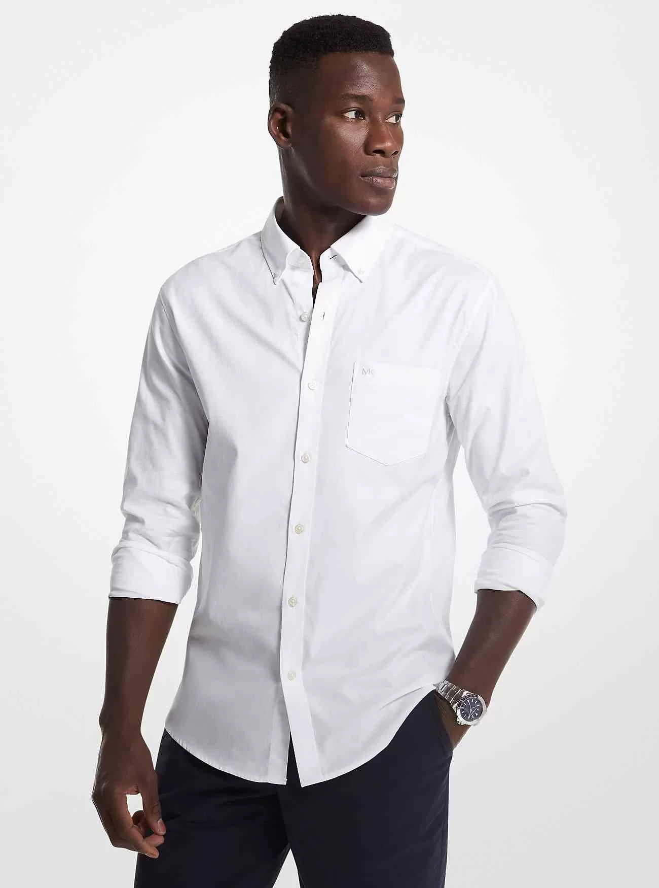 Camicia Oxford in cotone elasticizzato