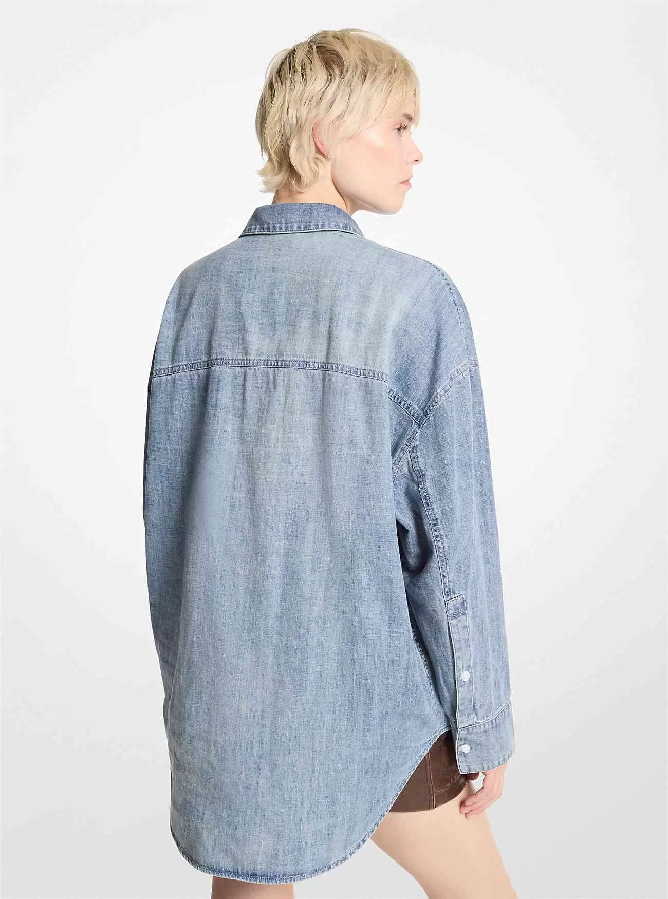 Camicia in chambray oversize Camicia in chambray oversize