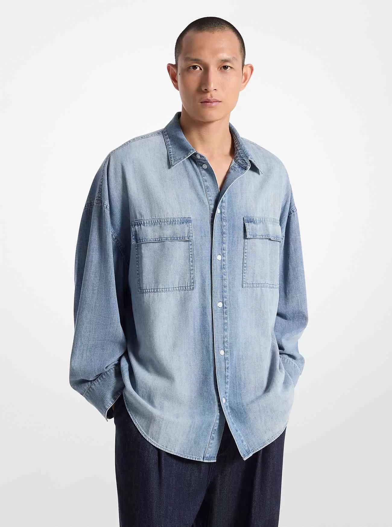 Camicia in chambray oversize Camicia in chambray oversize