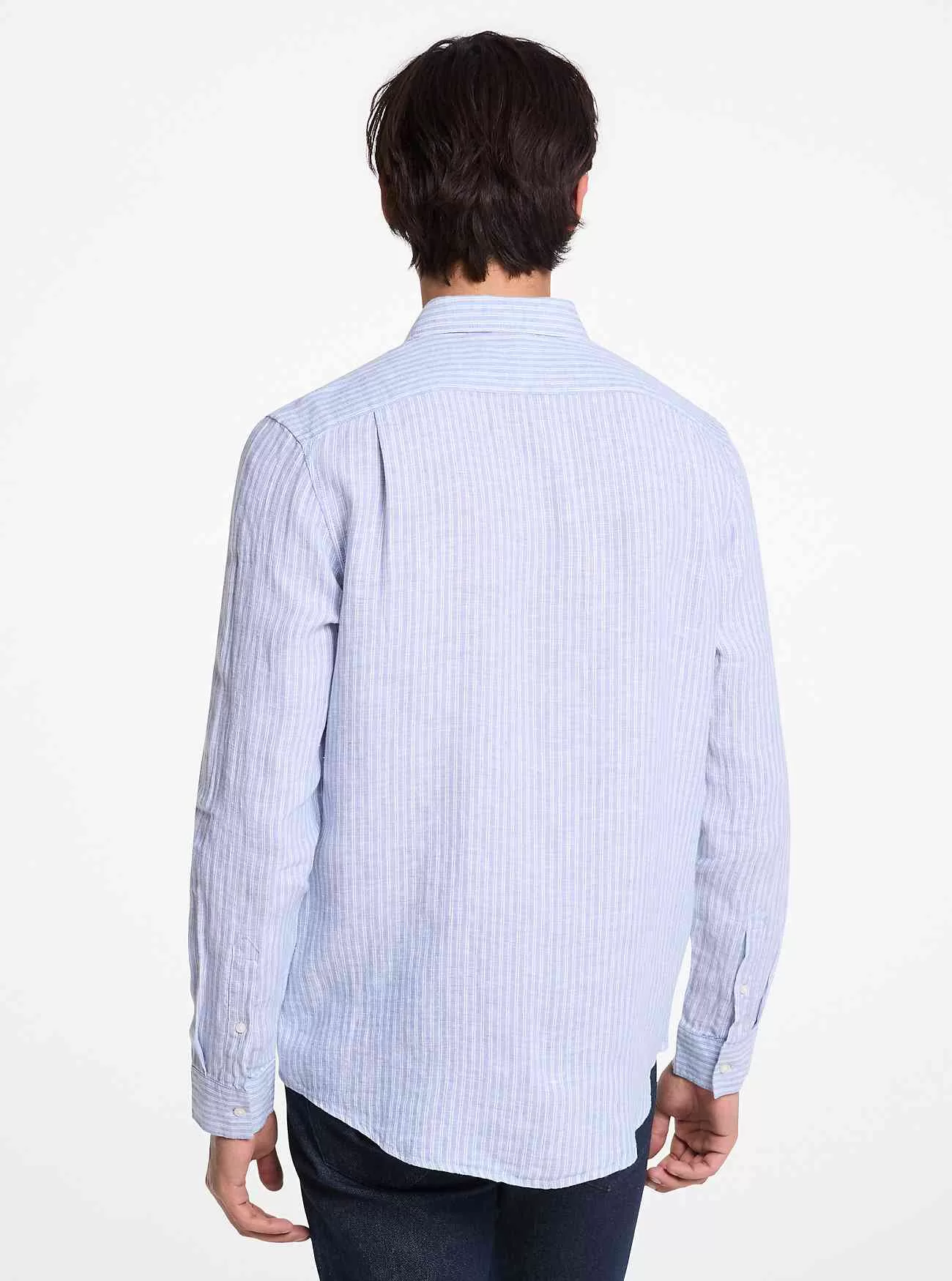 Camicia in lino a righe