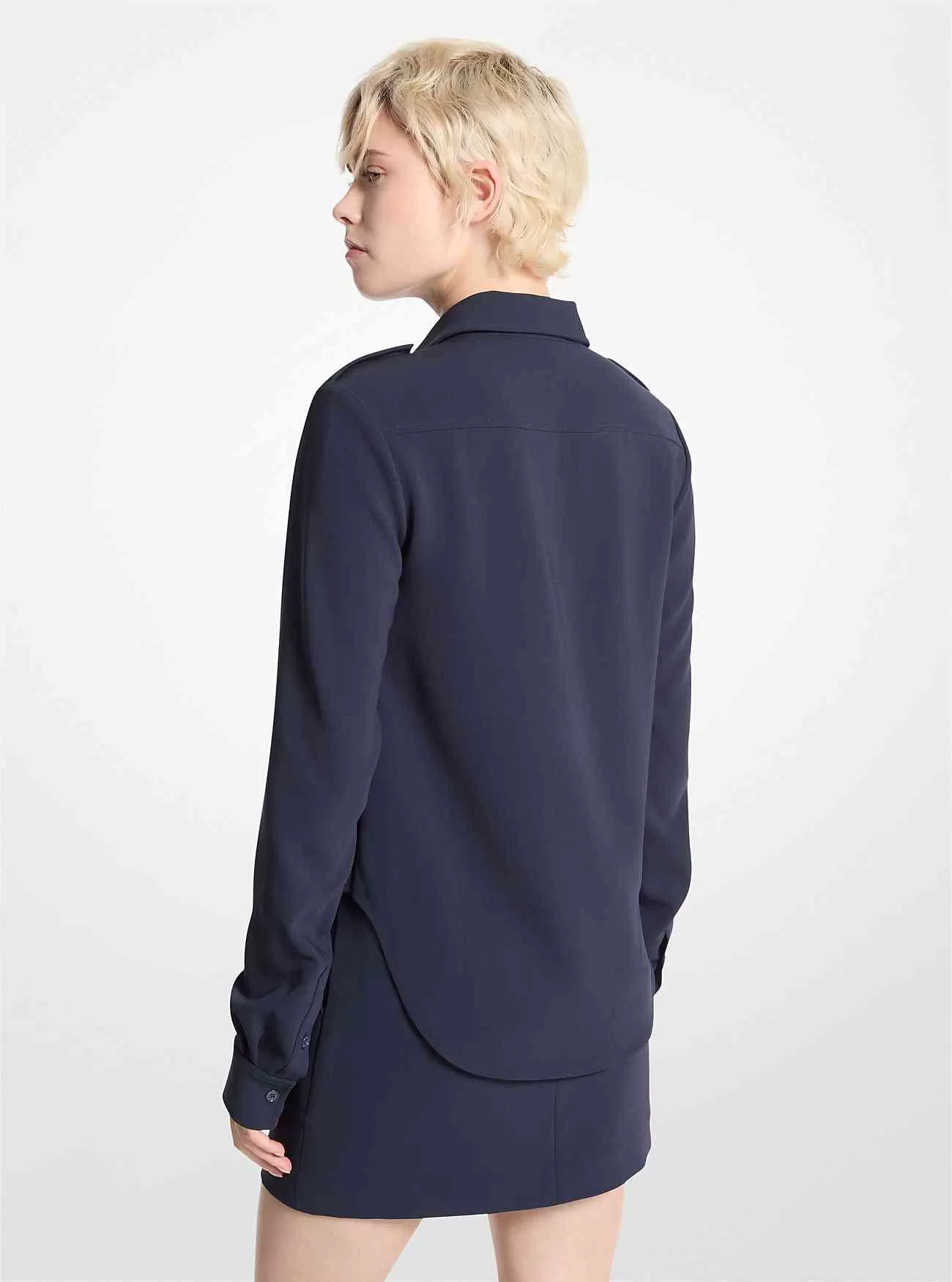 Camicia pratica in crêpe