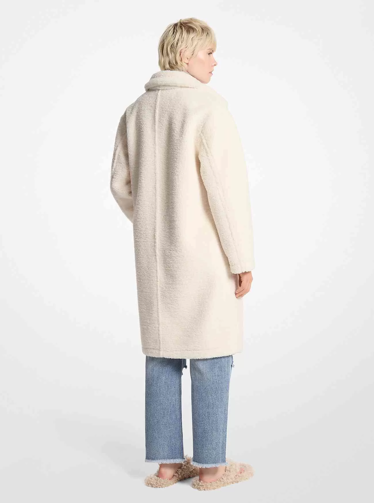 Cappotto oversize in shearling Teddy