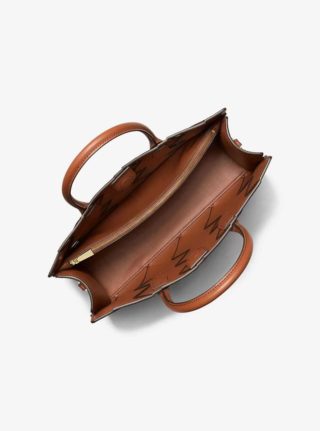 Cartella media in pelle intrecciata Scarlett