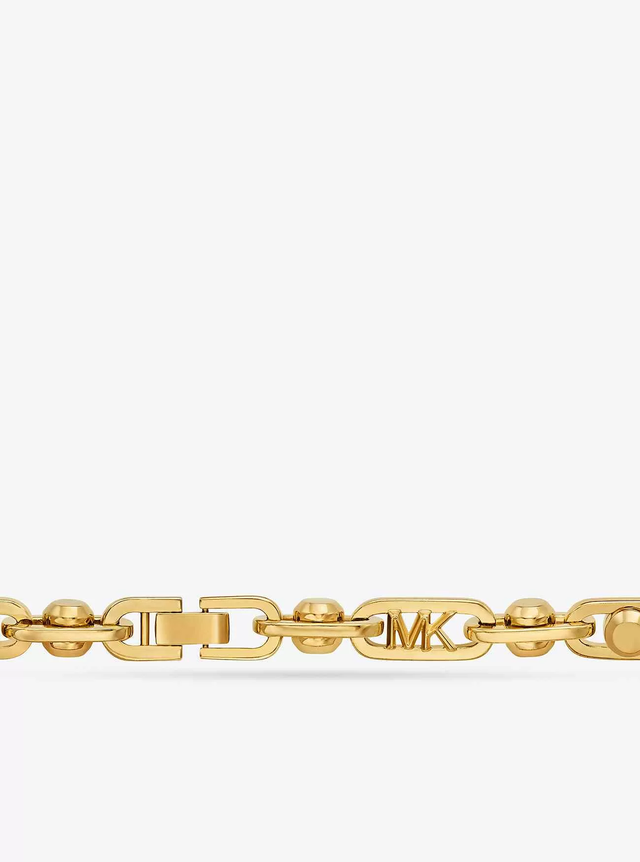 Collana Astor grande a maglie in ottone placcato in metallo prezioso