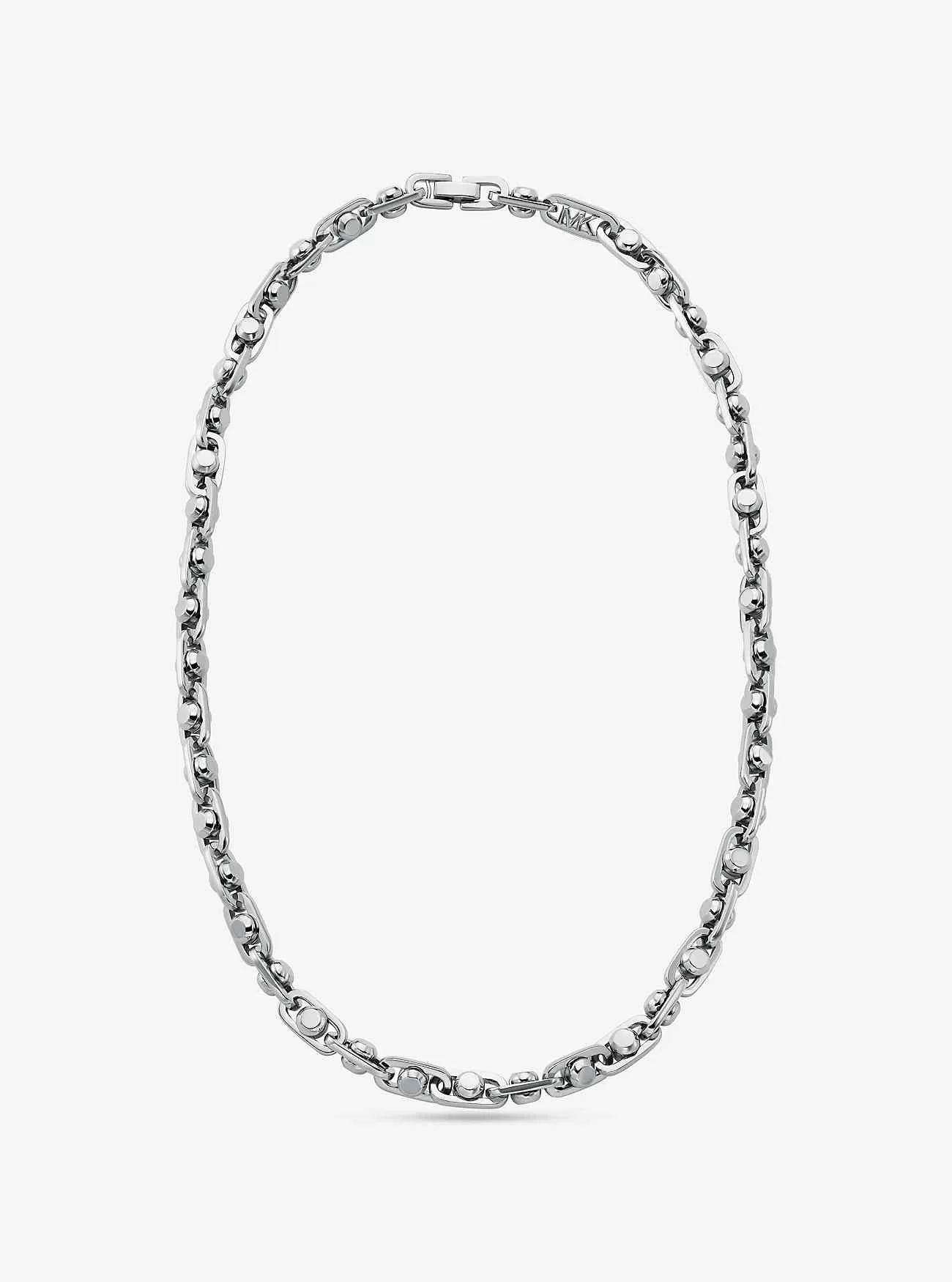 Collana Astor media a maglie in ottone placcato in metallo prezioso