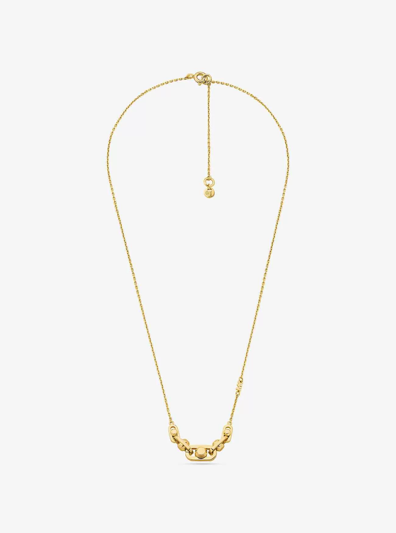 Collana a maglie in argento sterling placcato in metallo prezioso Astor