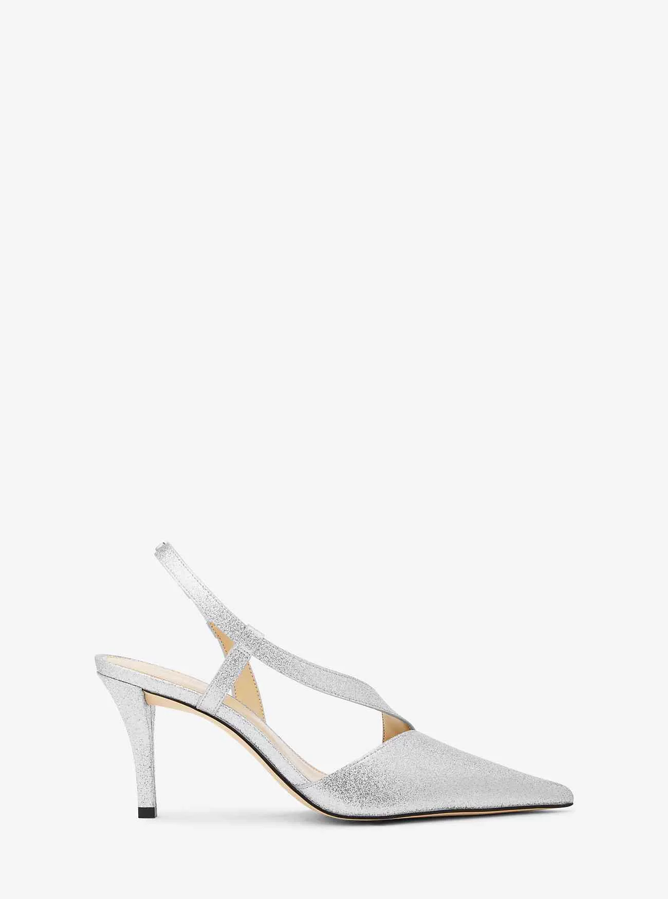 Décolleté Jaida in pelle decorata con glitter