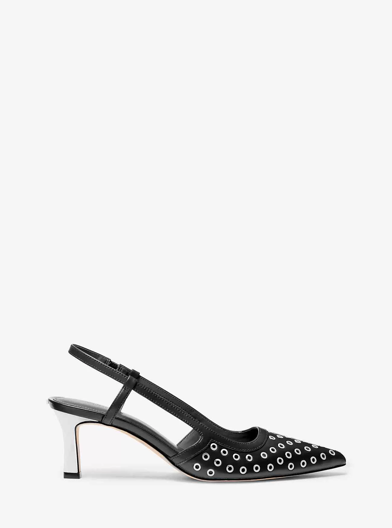 Décolleté Slingback in pelle con occhielli Alora