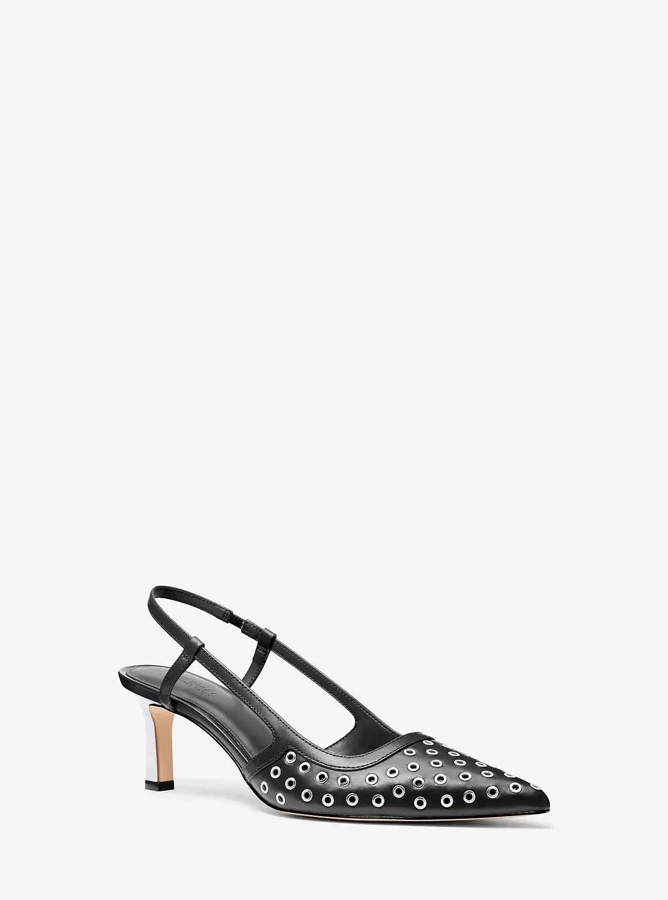 Décolleté Slingback in pelle con occhielli Alora